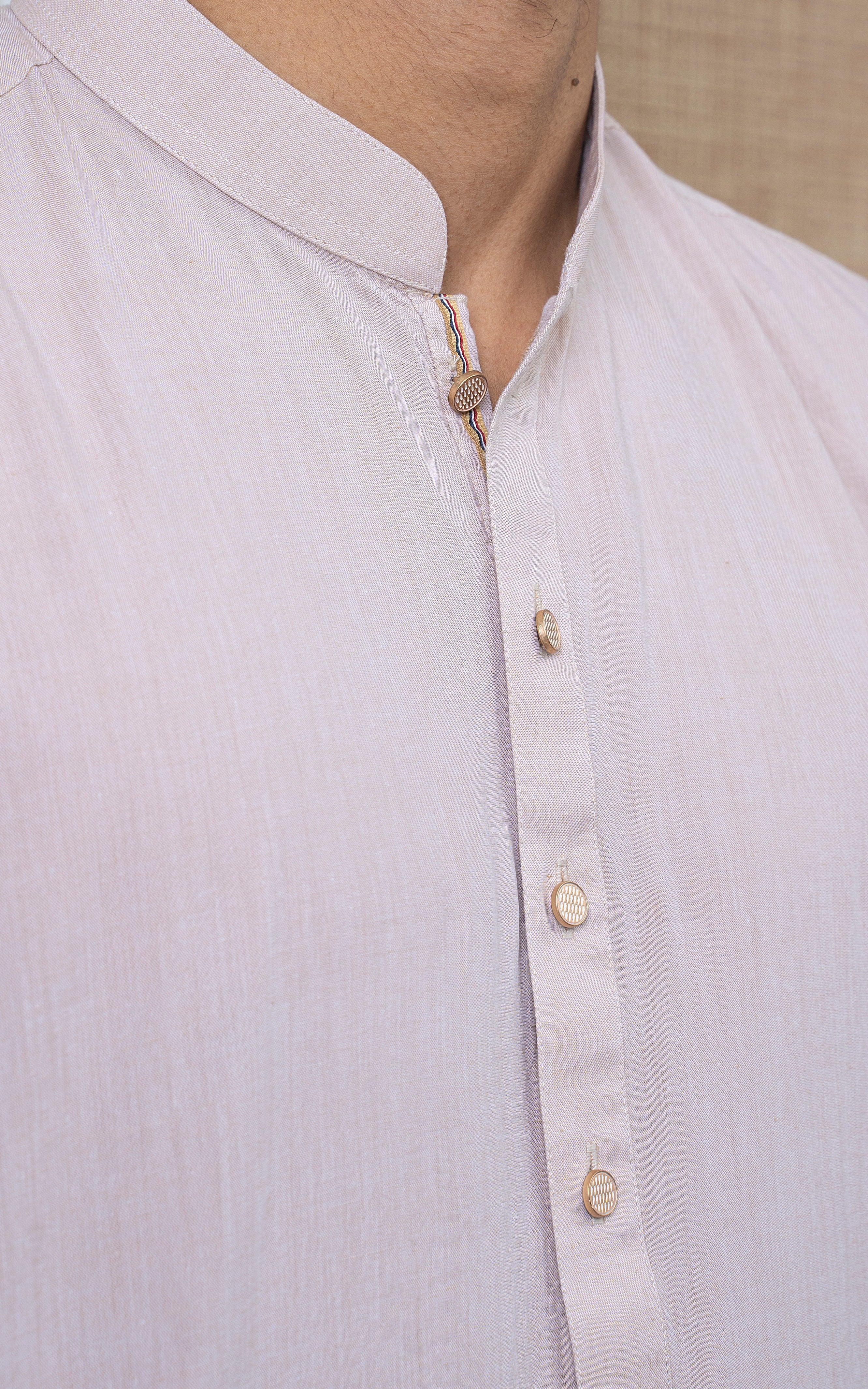 BLENDED KAMEEZ SHALWAR - CLASSIC COLLECTION LIGHT BEIGE