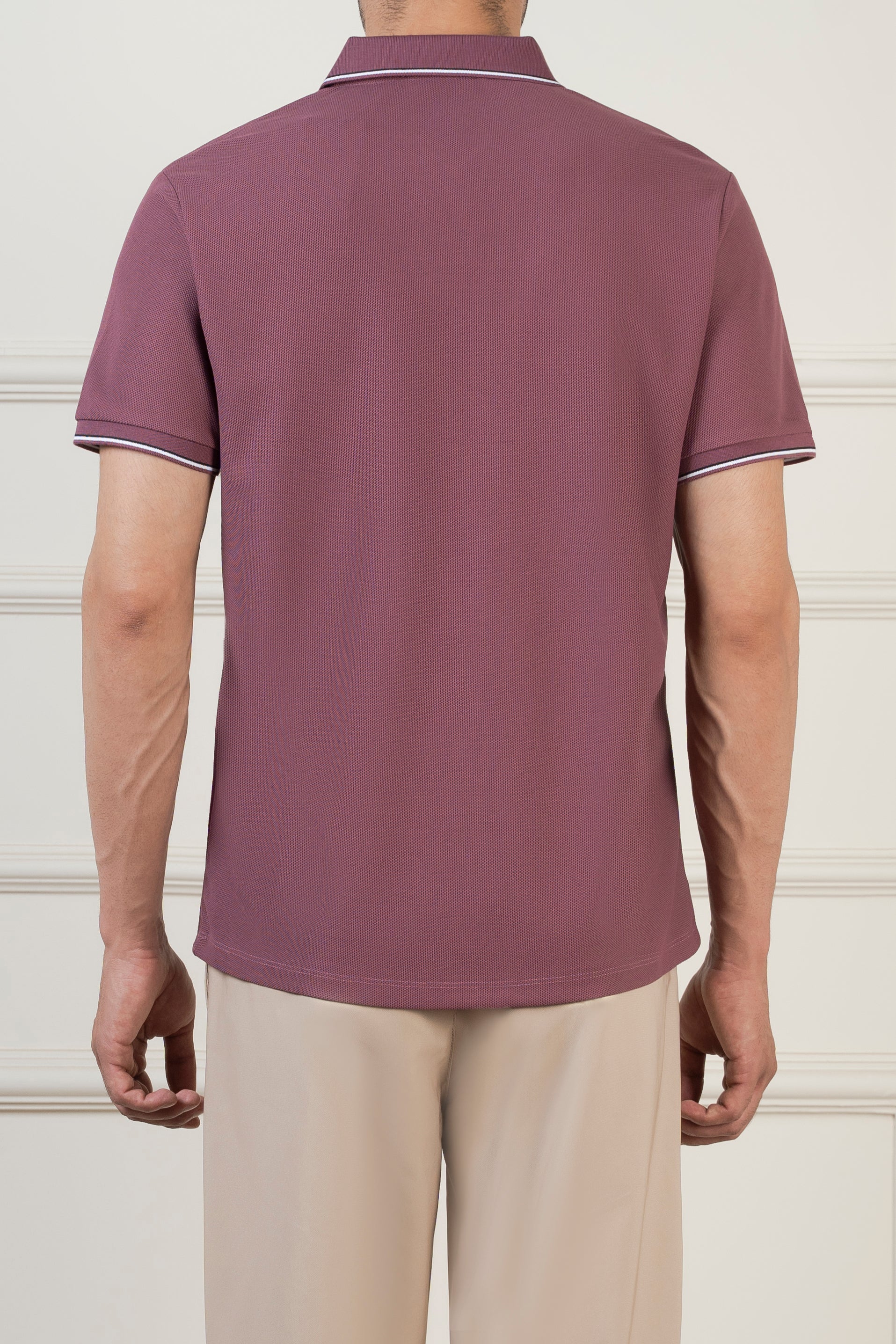 CLASSIC TIPPING POLO MAGENTA