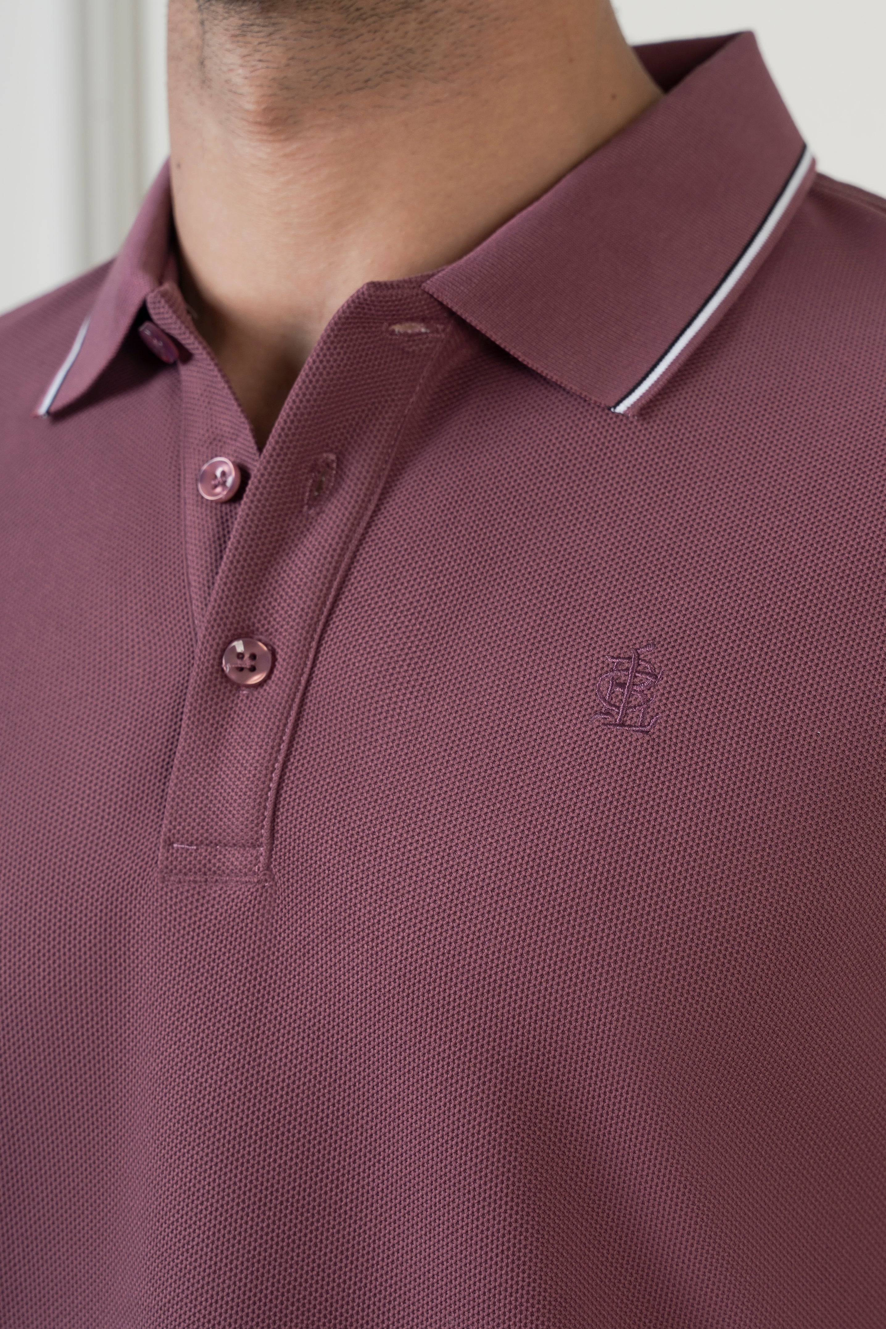 CLASSIC TIPPING POLO MAGENTA