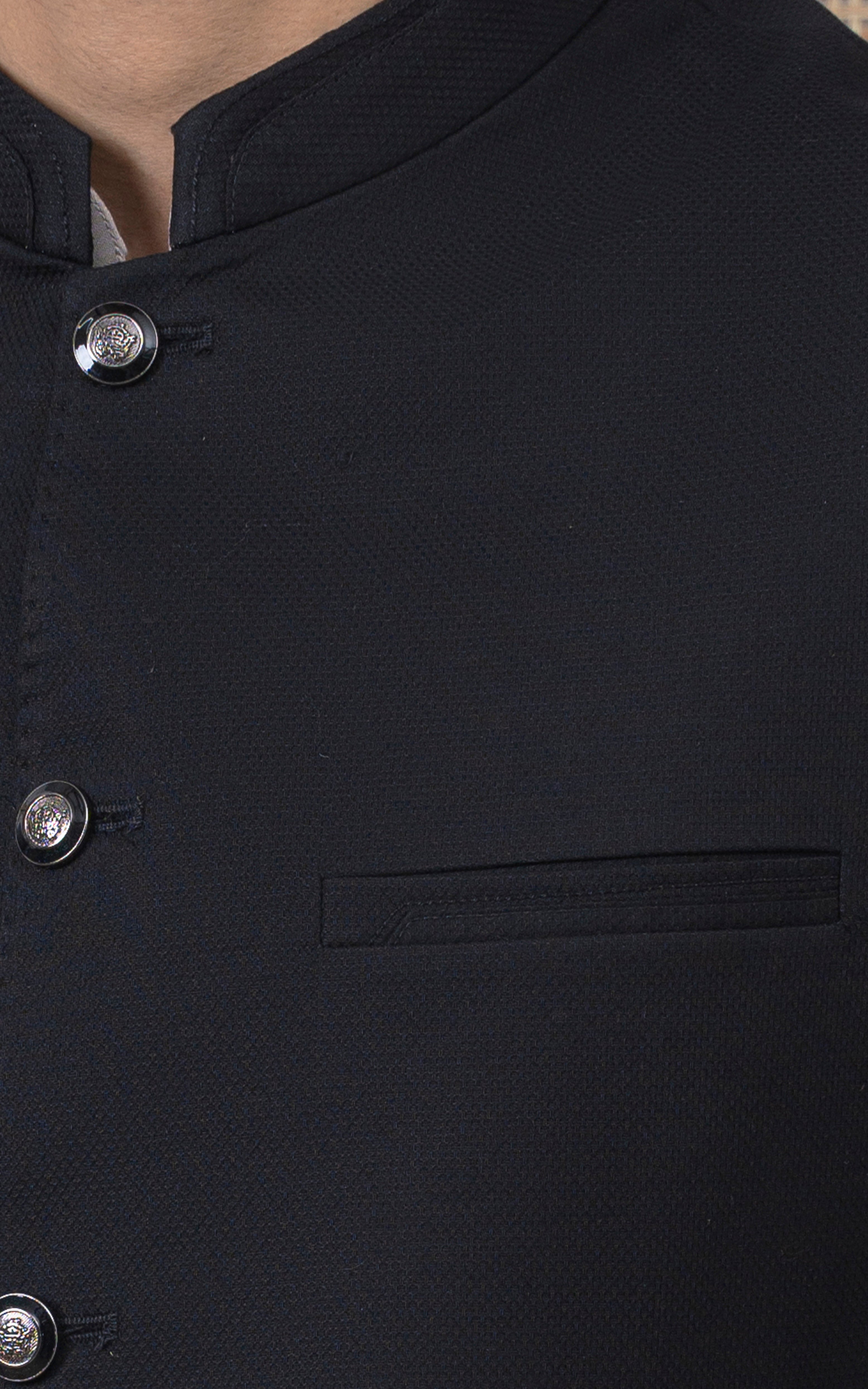 DOBBY TEXTURED W/C - PREMIUM COLLECTION BLACK