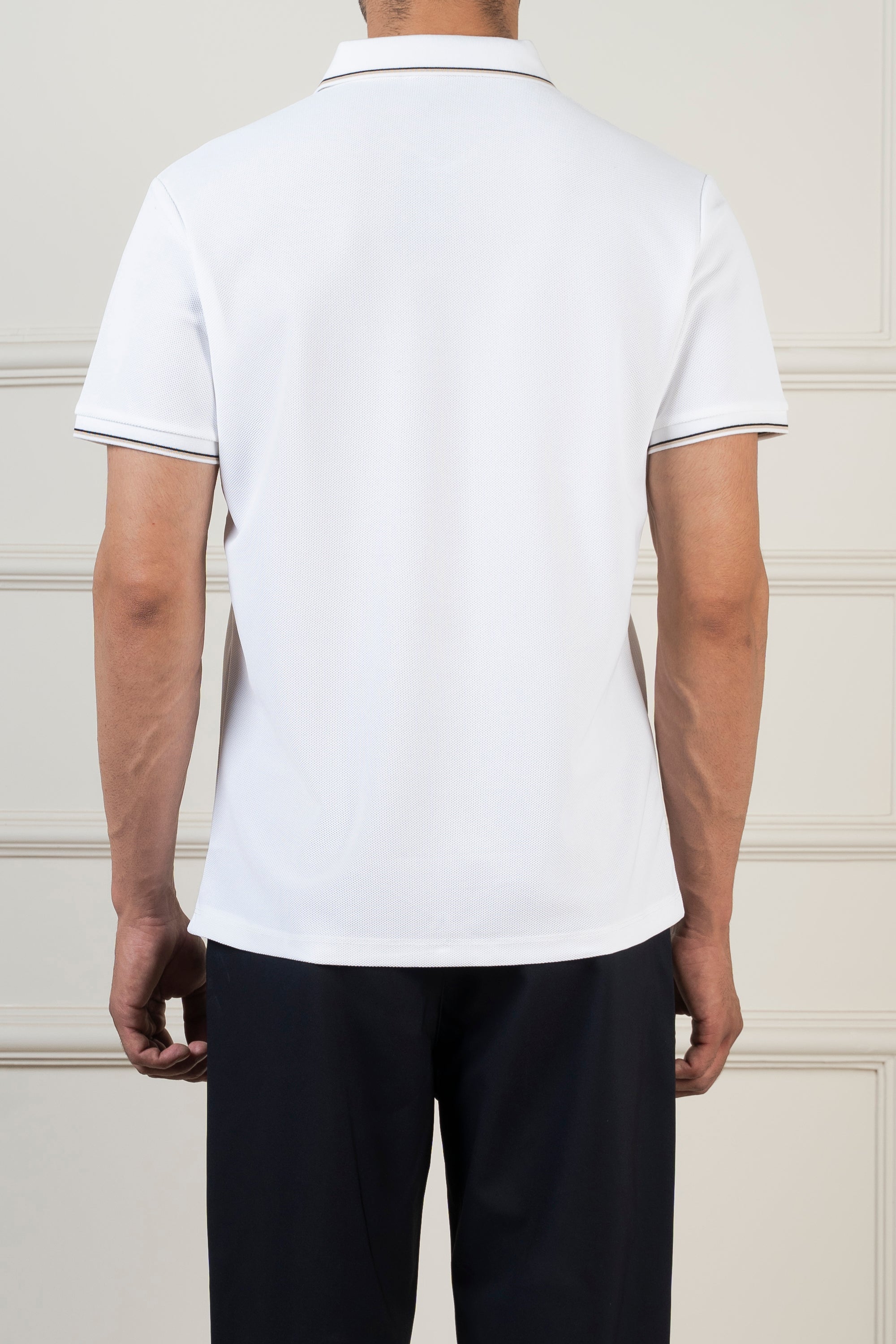 CLASSIC TIPPING POLO WHITE