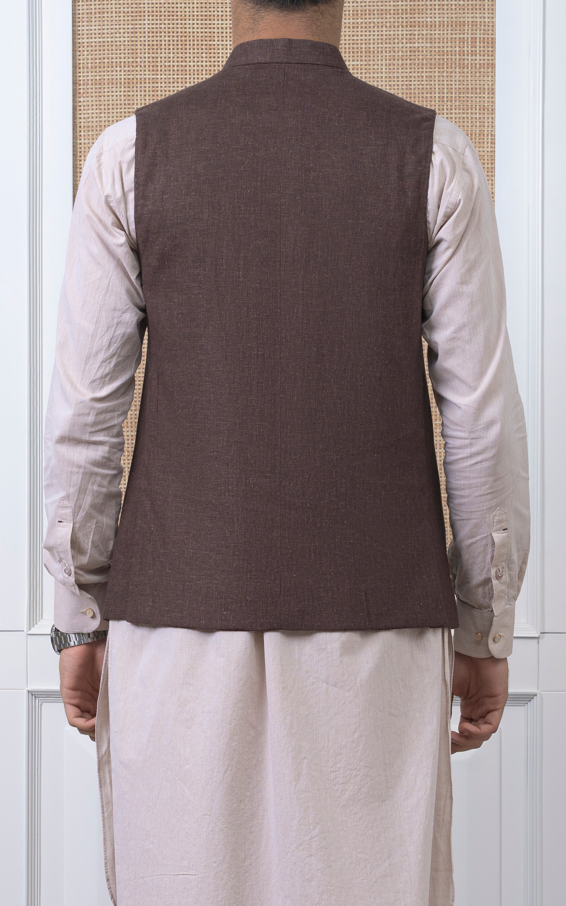 COTTON LINEN W/C - SIGNATURE COLLECTION DARK BROWN