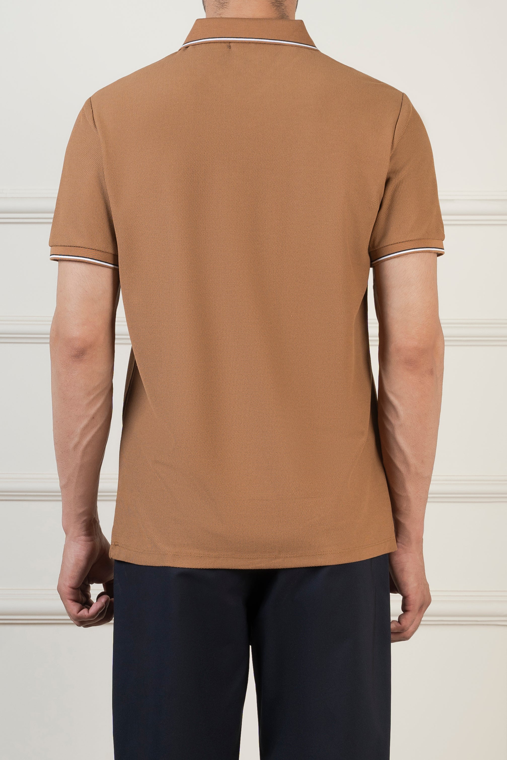 CLASSIC TIPPING POLO DARK KHAKI