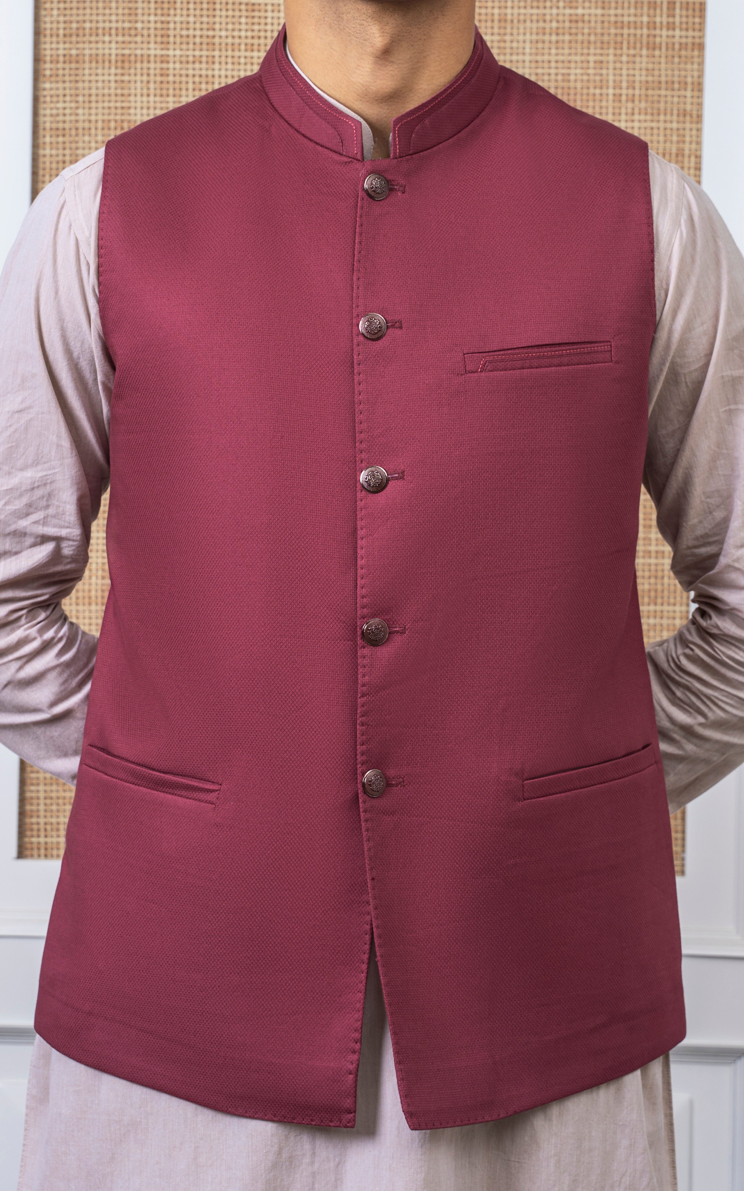 DOBBY TEXTURED W/C - PREMIUM COLLECTION  CORAL