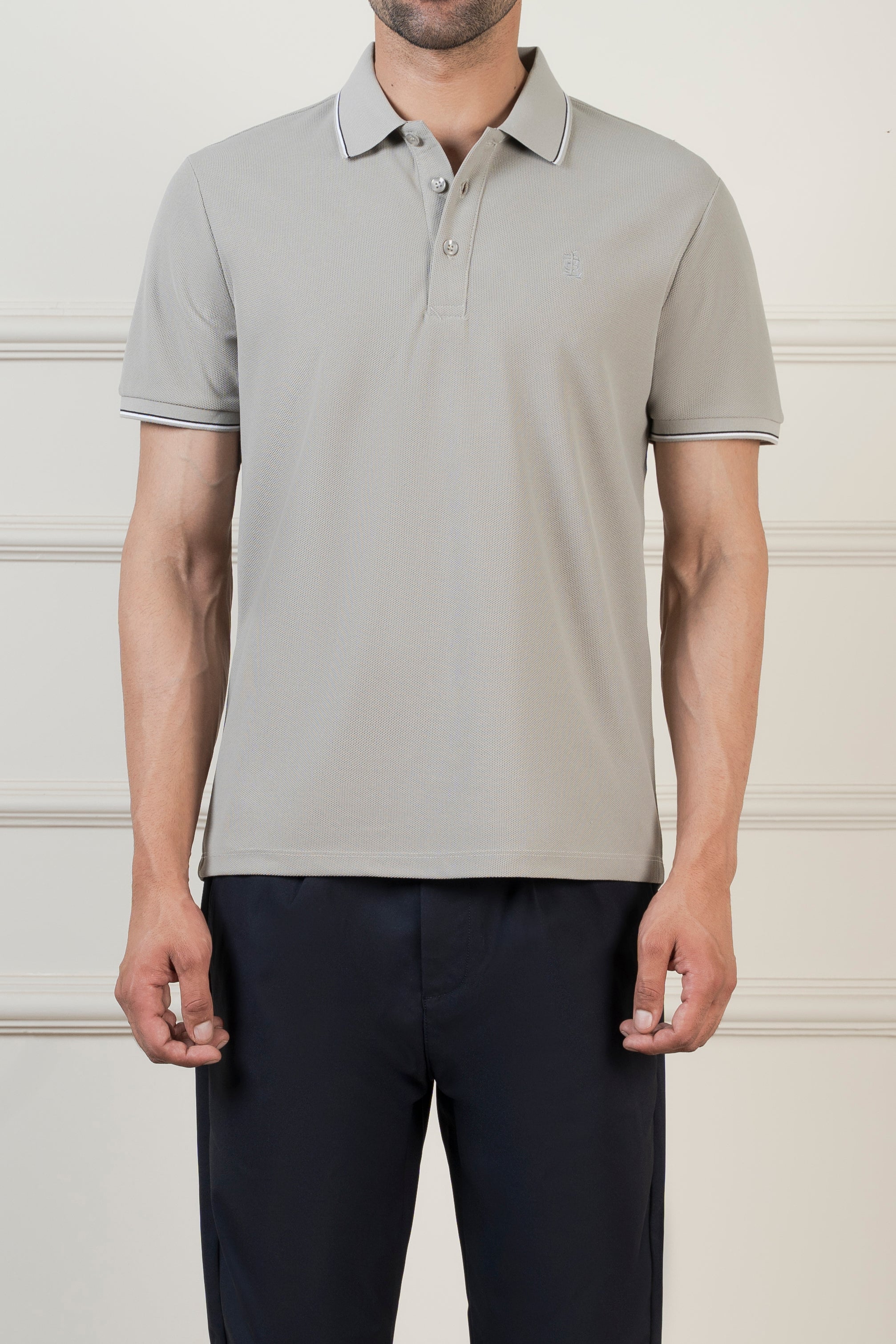 CLASSIC TIPPING POLO ASH GREY