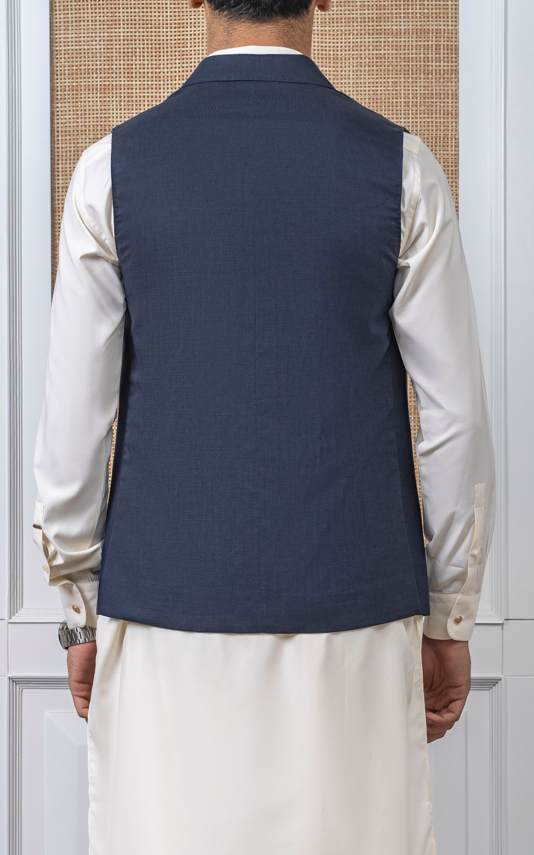 COTTON LINEN W/C -EXCLUSIVE COLLECTION DARK GREY