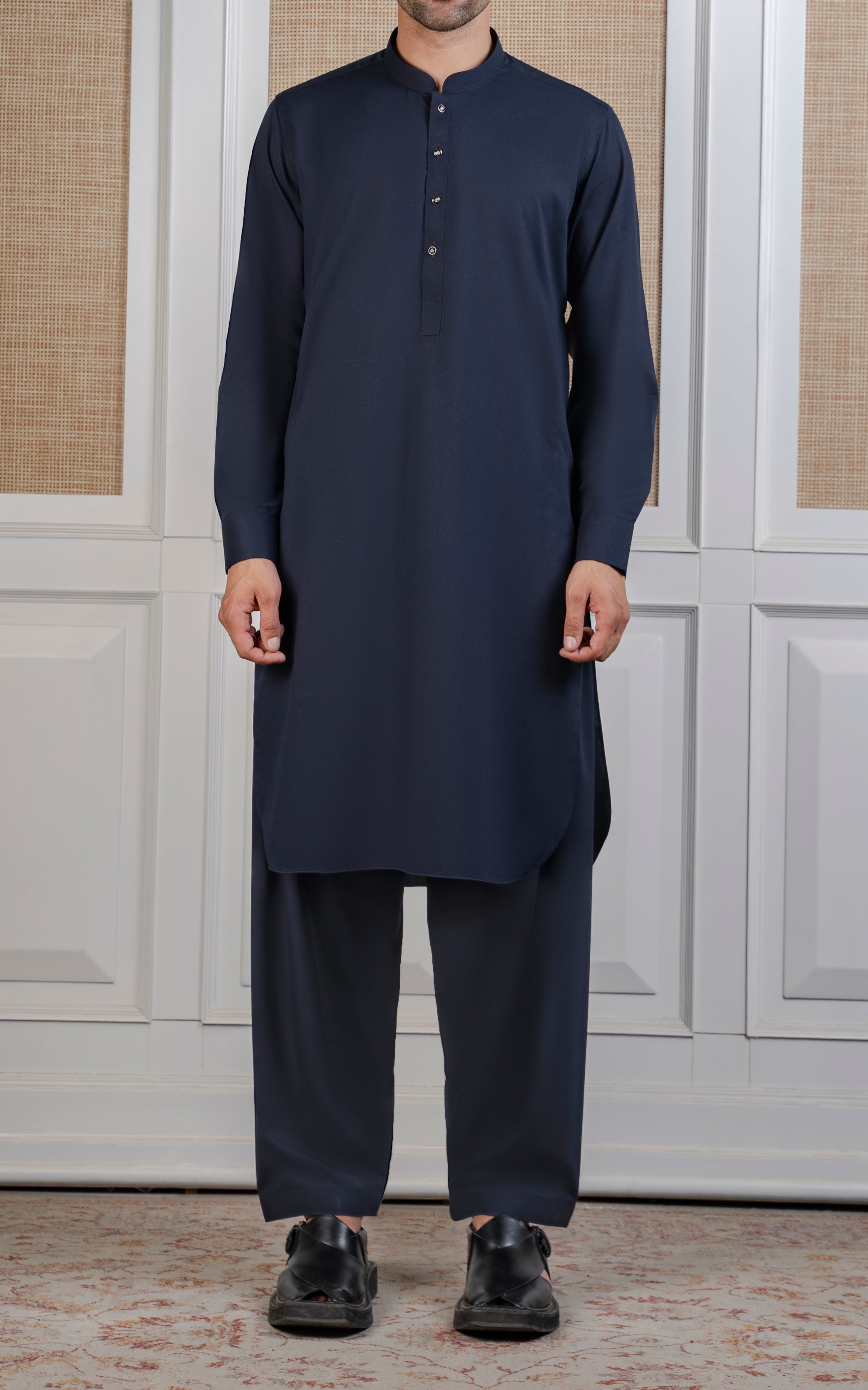 BLENDED KAMEEZ SHALWAR - SIGNATURE COLLECTION NAVY