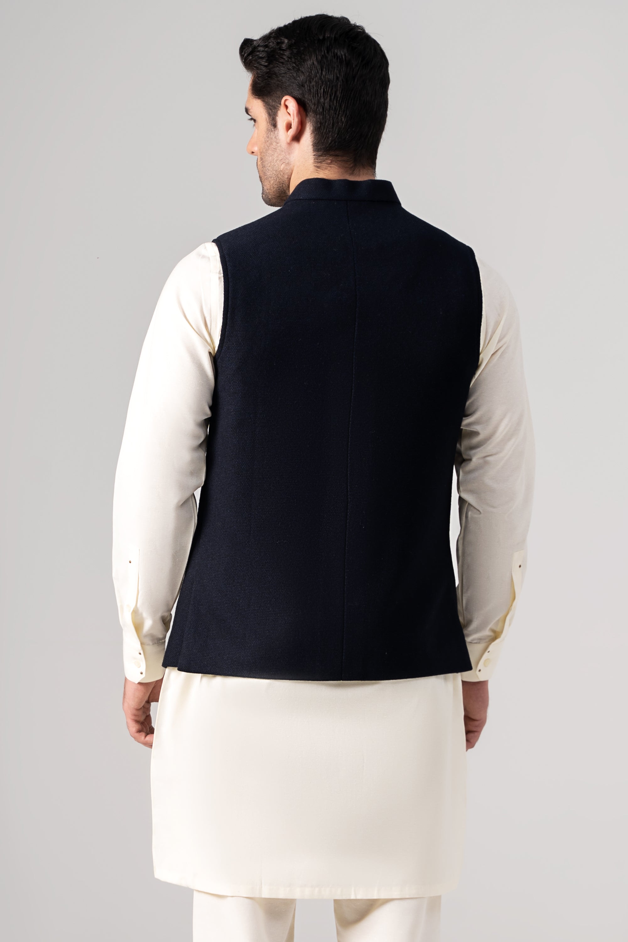 WOOLEN WAISTCOAT NAVY