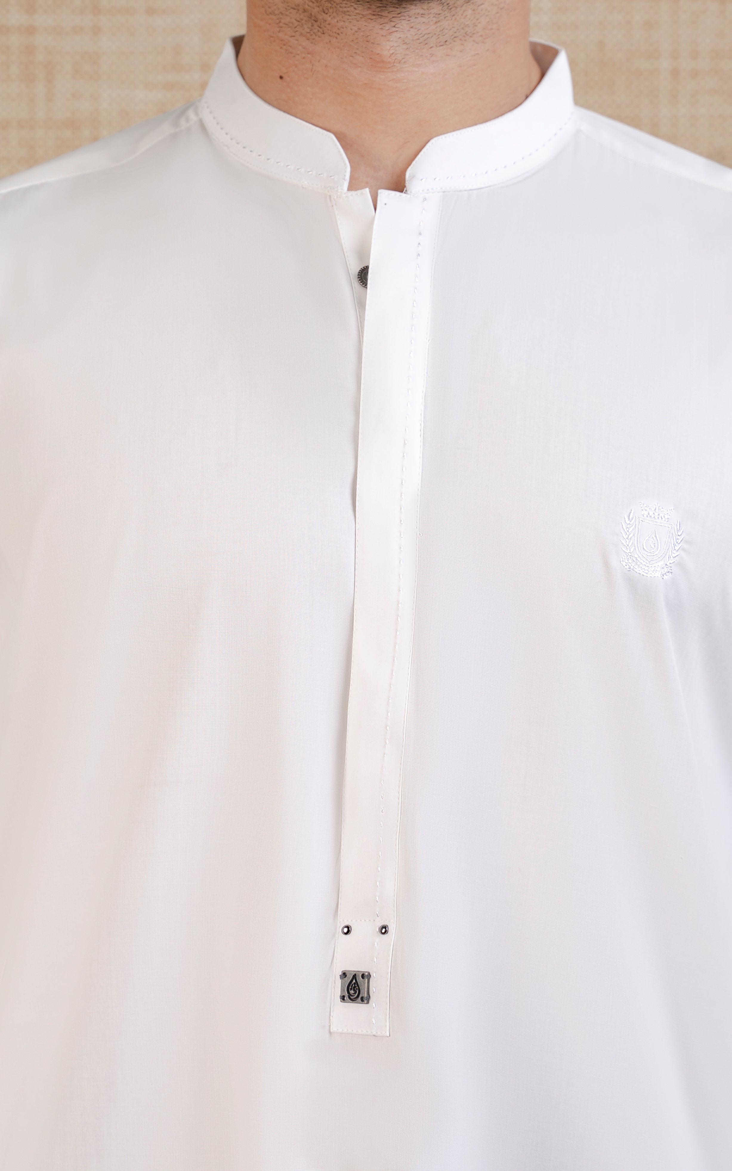 BLENDED KAMEEZ SHALWAR - SIGNATURE COLLECTION WHITE