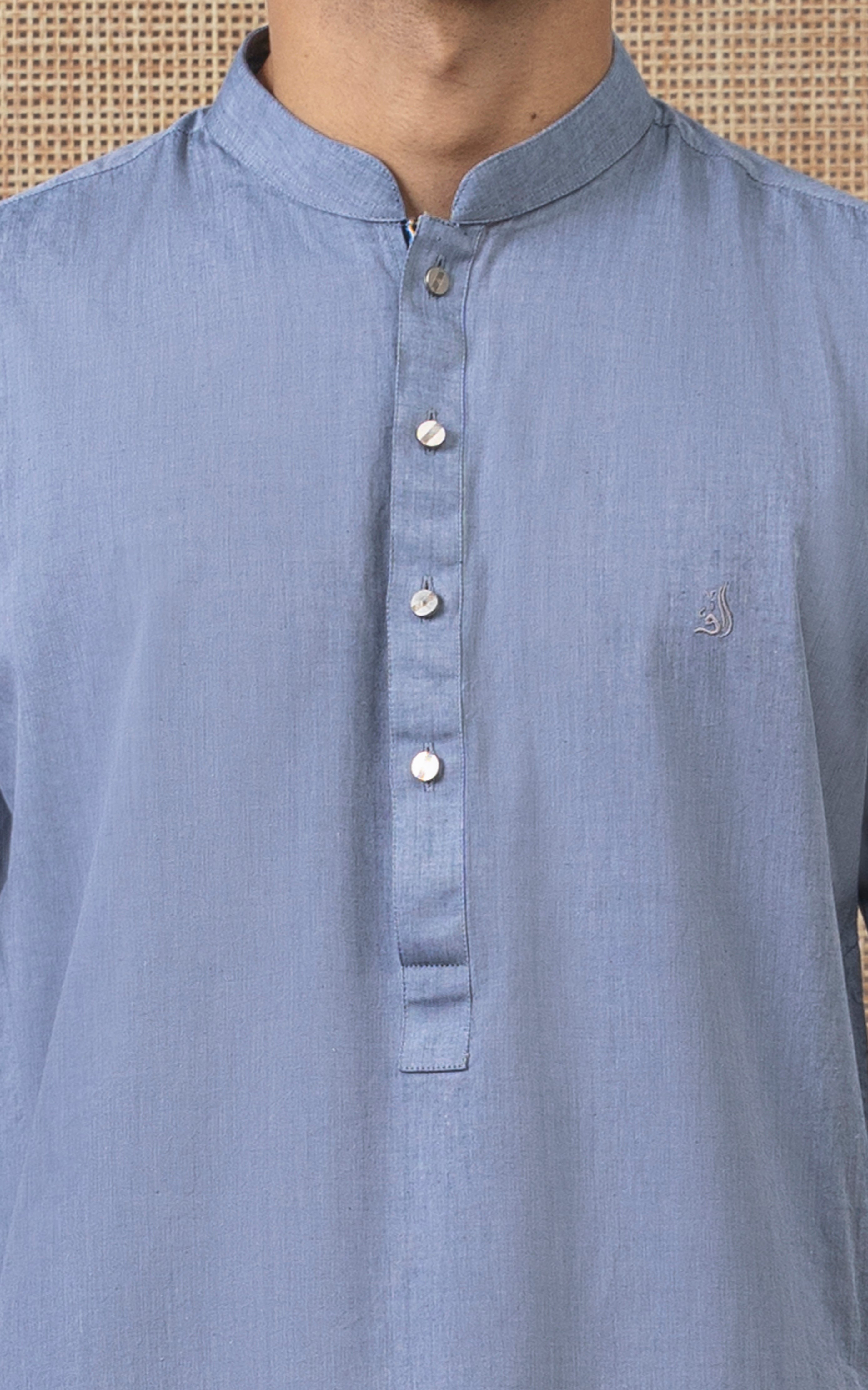 BLENDED KAMEEZ SHALWAR - CLASSIC COLLECTION BLUISH GREY