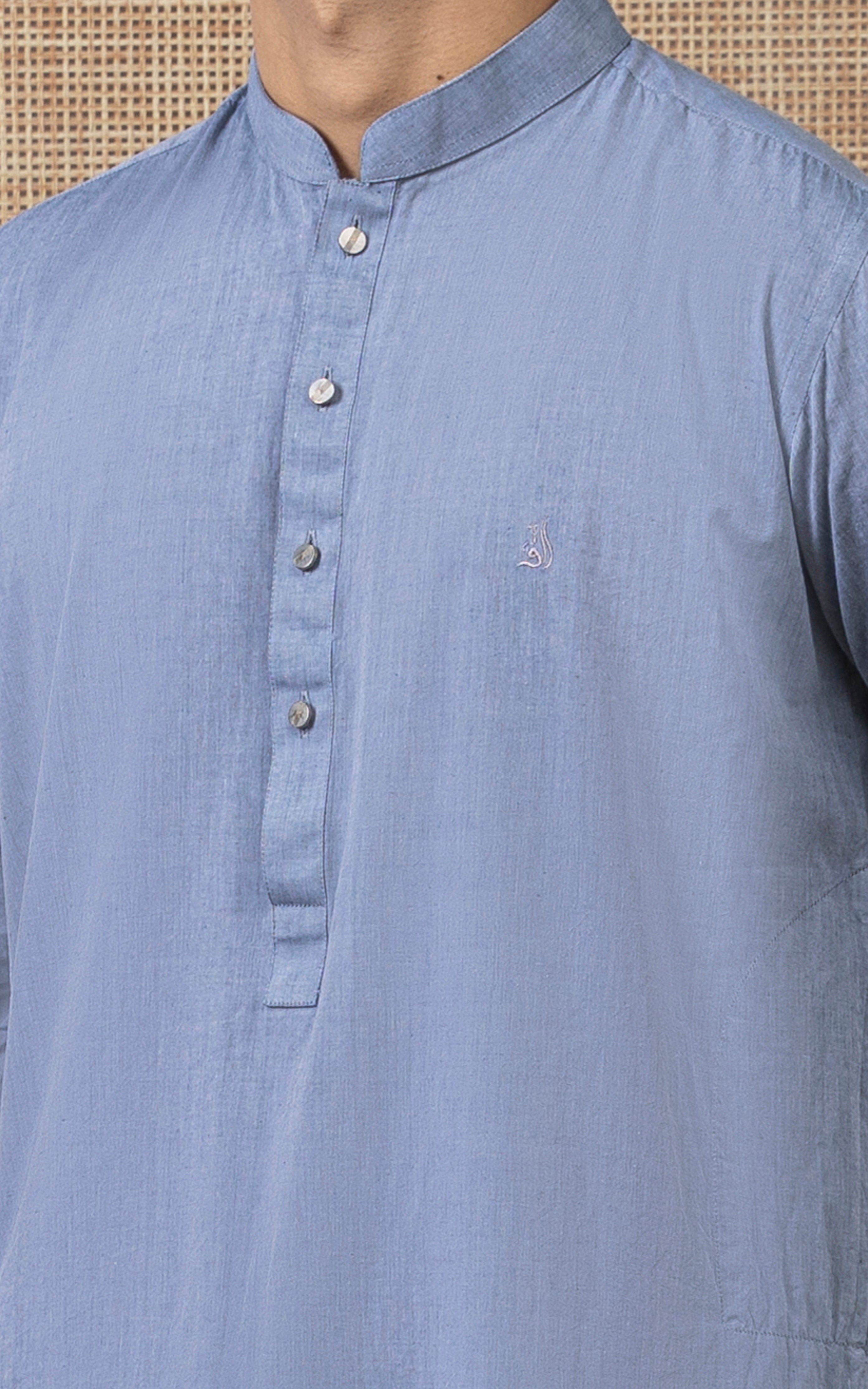 BLENDED KAMEEZ SHALWAR - CLASSIC COLLECTION BLUISH GREY