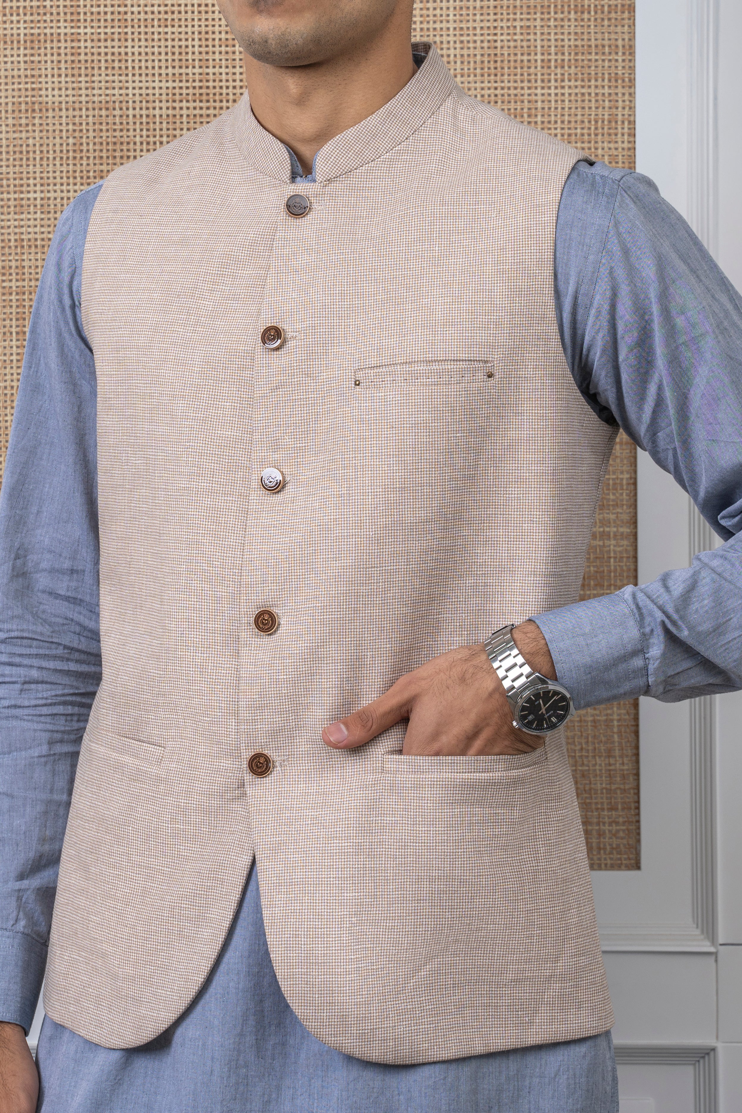 BLENDED COTTON W/C - PREMIUM COLLECTION LIGHT KHAKI