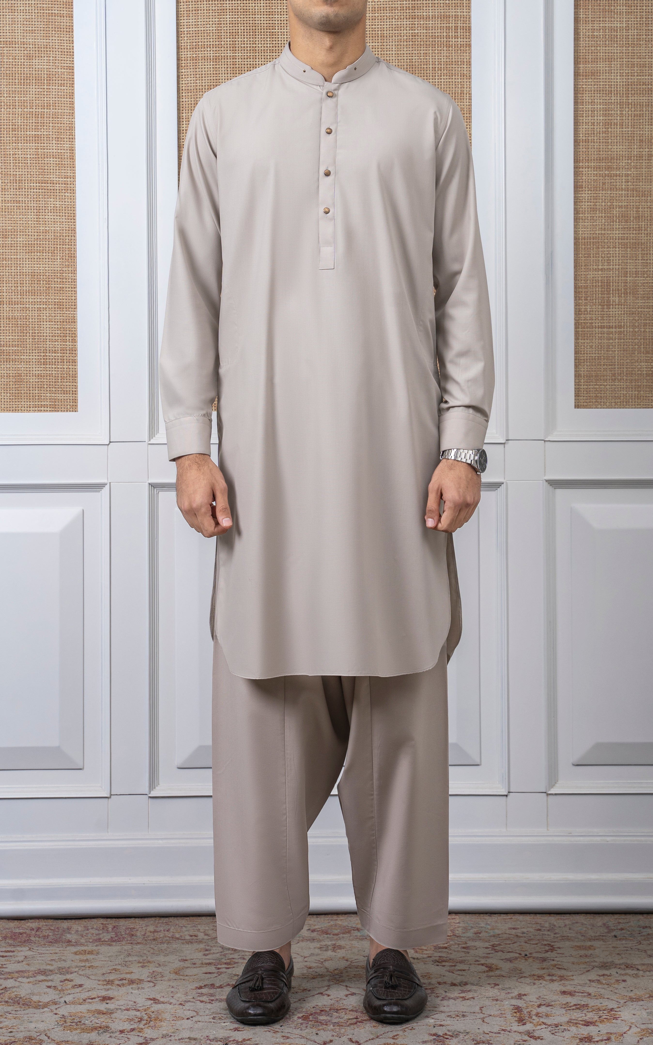 BLENDED KAMEEZ SHALWAR - SIGNATURE COLLECTION ALMOND