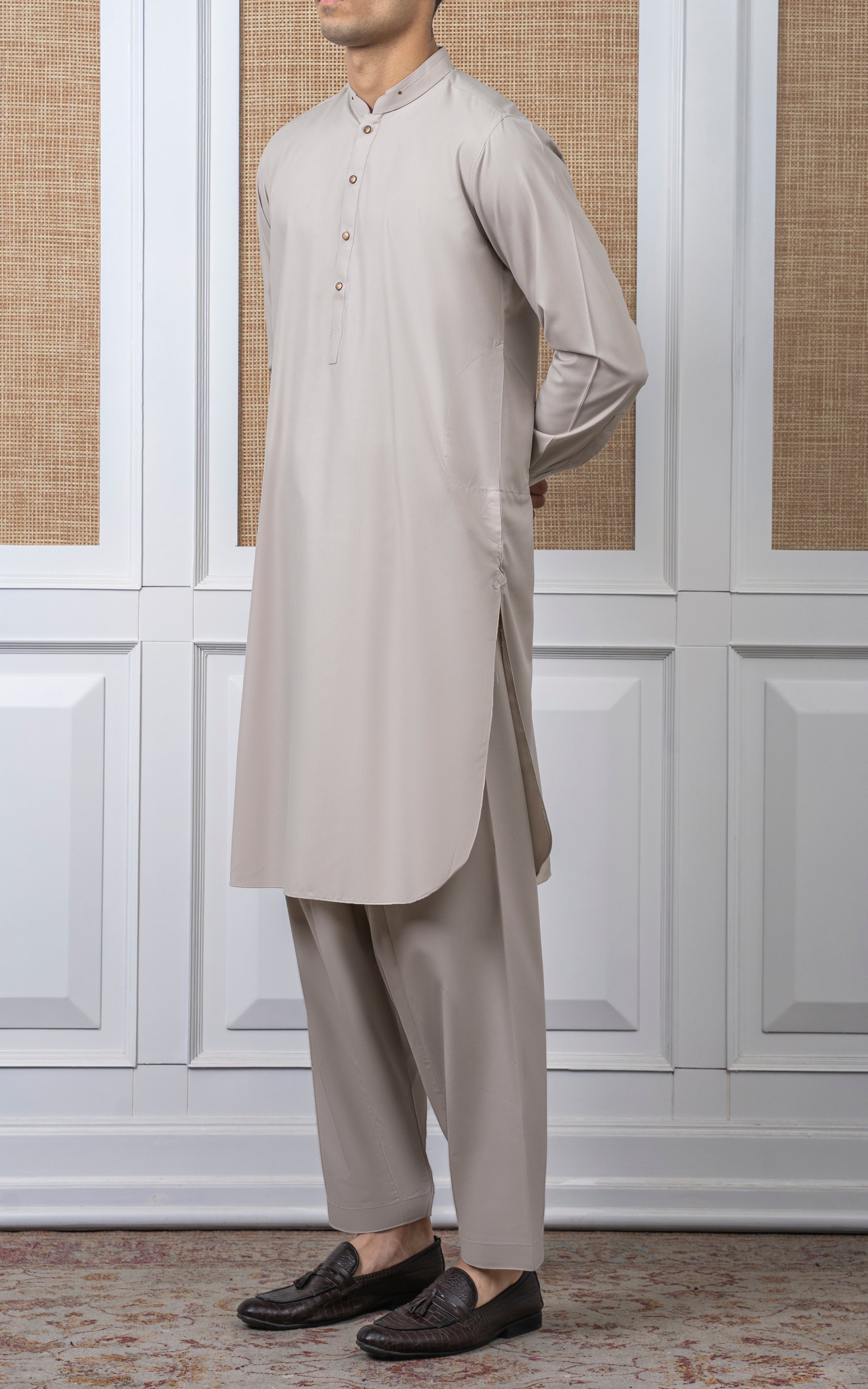 BLENDED KAMEEZ SHALWAR - SIGNATURE COLLECTION ALMOND