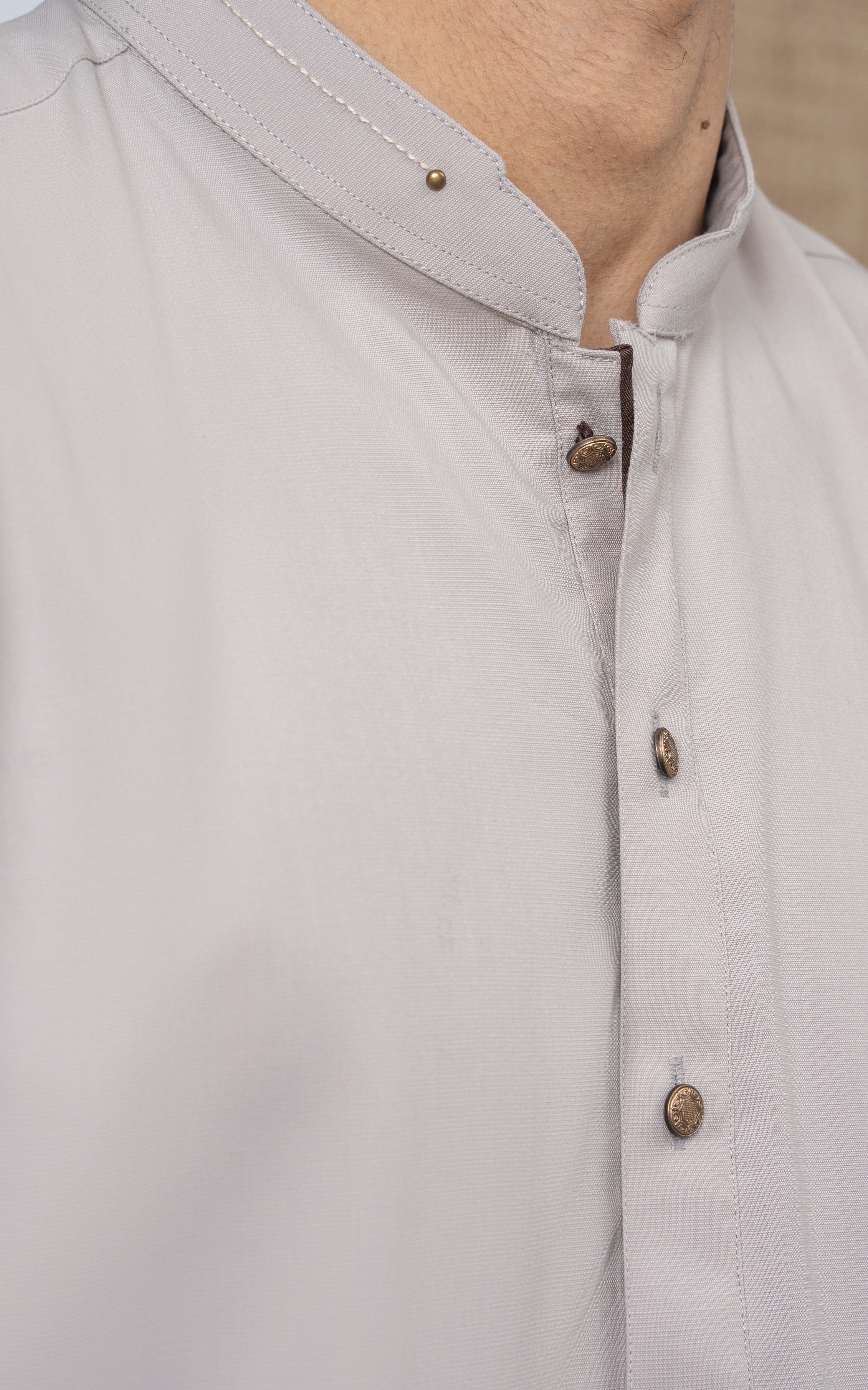 BLENDED KAMEEZ SHALWAR - SIGNATURE COLLECTION ALMOND
