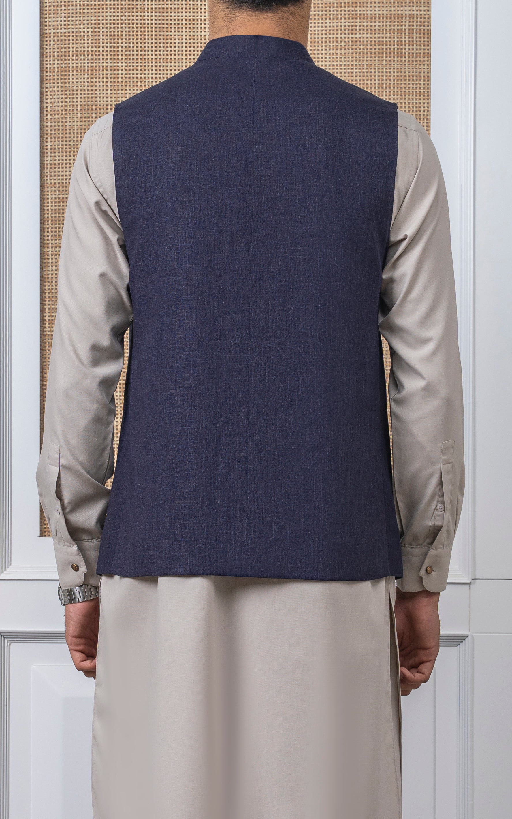 COTTON LINEN W/C - SIGNATURE COLLECTION NAVY