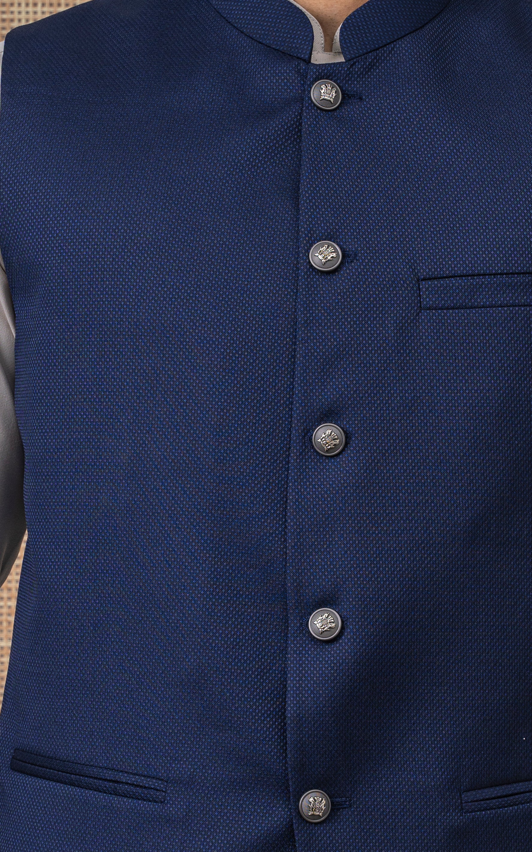 SELF TEXTURED W/C - SIGNATURE COLLECTION NAVY