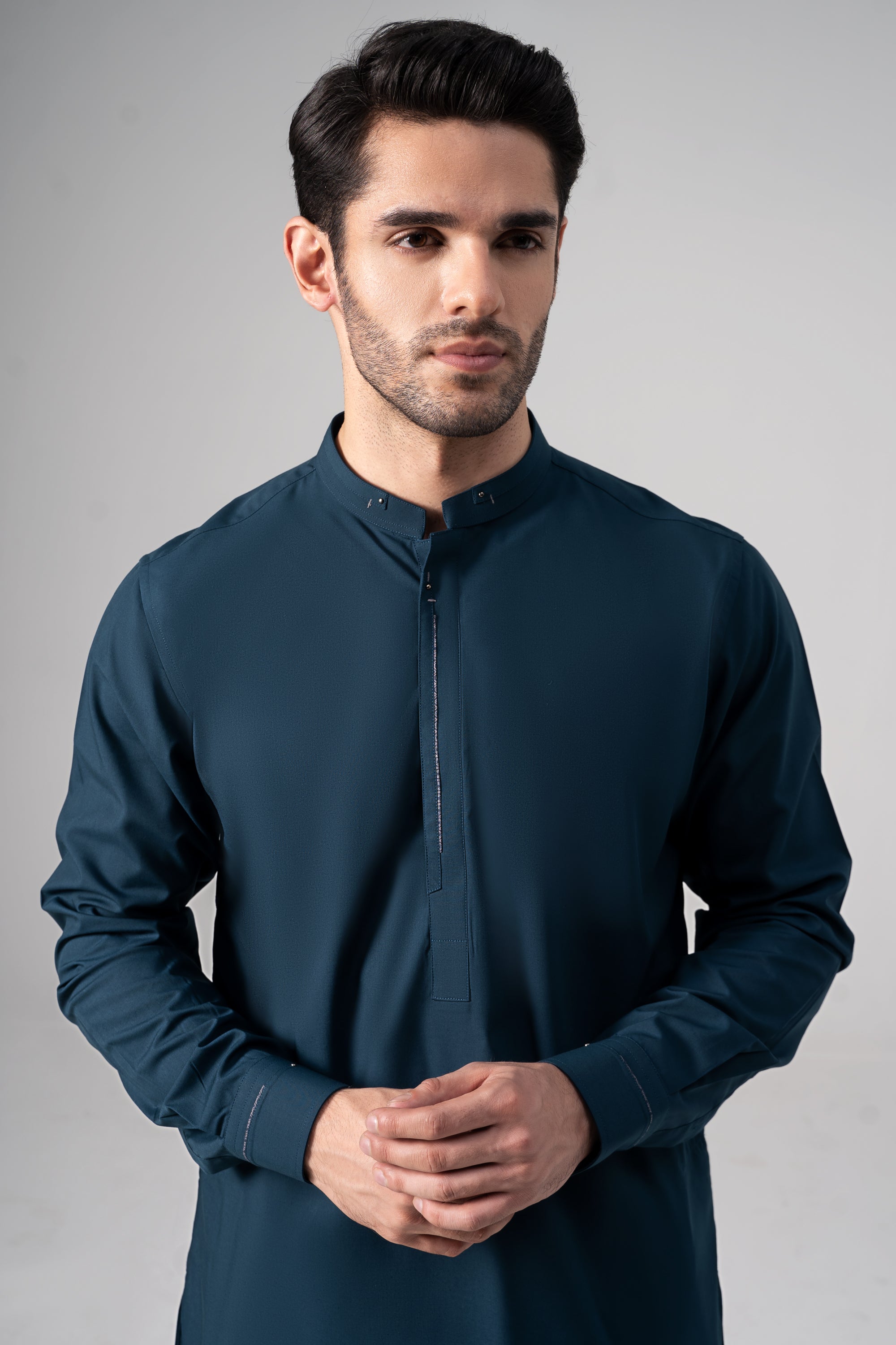 PREMIUM WASH & WEAR KURTA PAJAMA TEAL BLUE