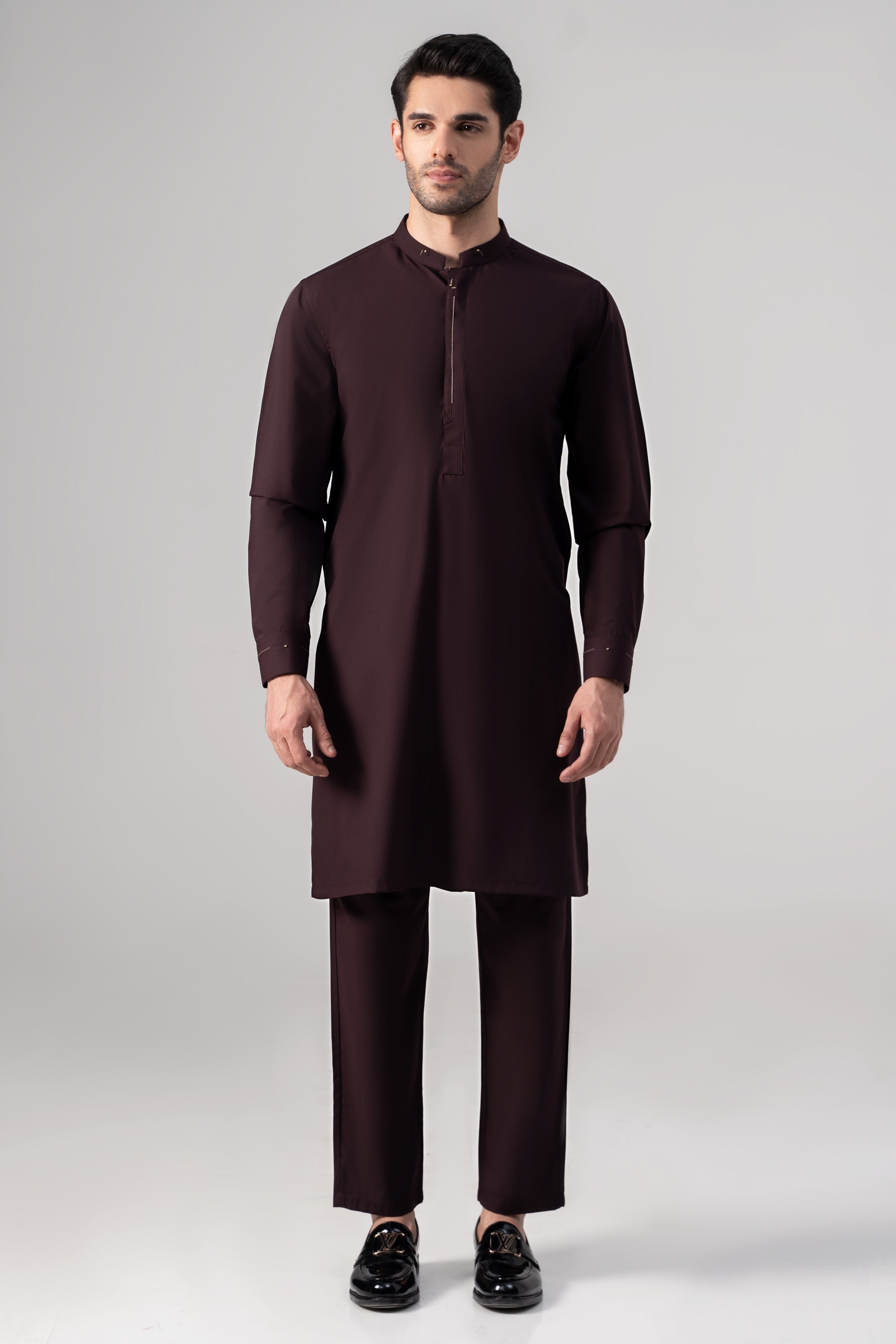 PREMIUM WASH & WEAR KURTA PAJAMA MAROON