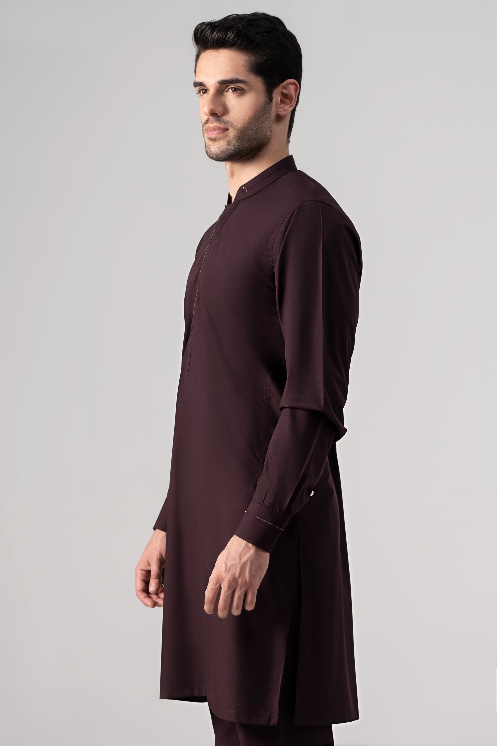 PREMIUM WASH & WEAR KURTA PAJAMA MAROON