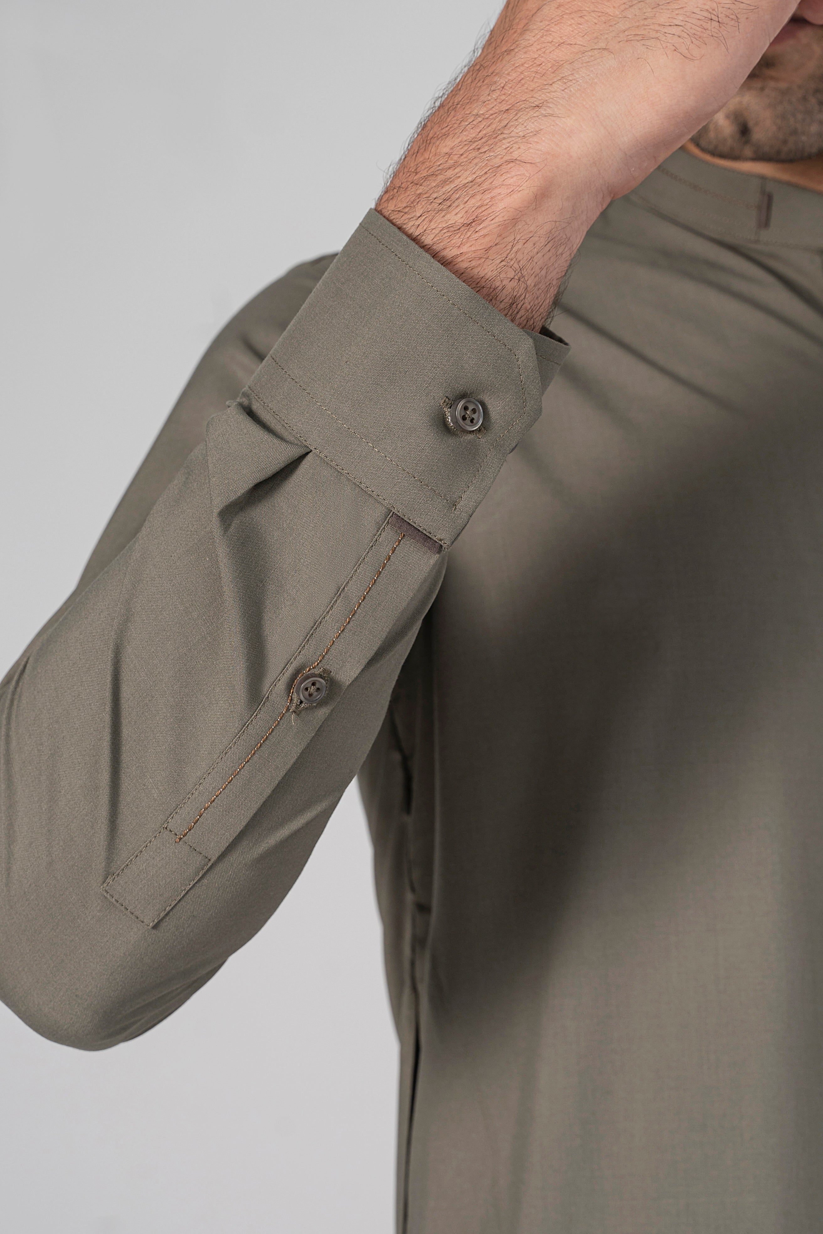 BLENDED WASH & WEAR -CLASSIC COLLECTION LIGHT OLIVE