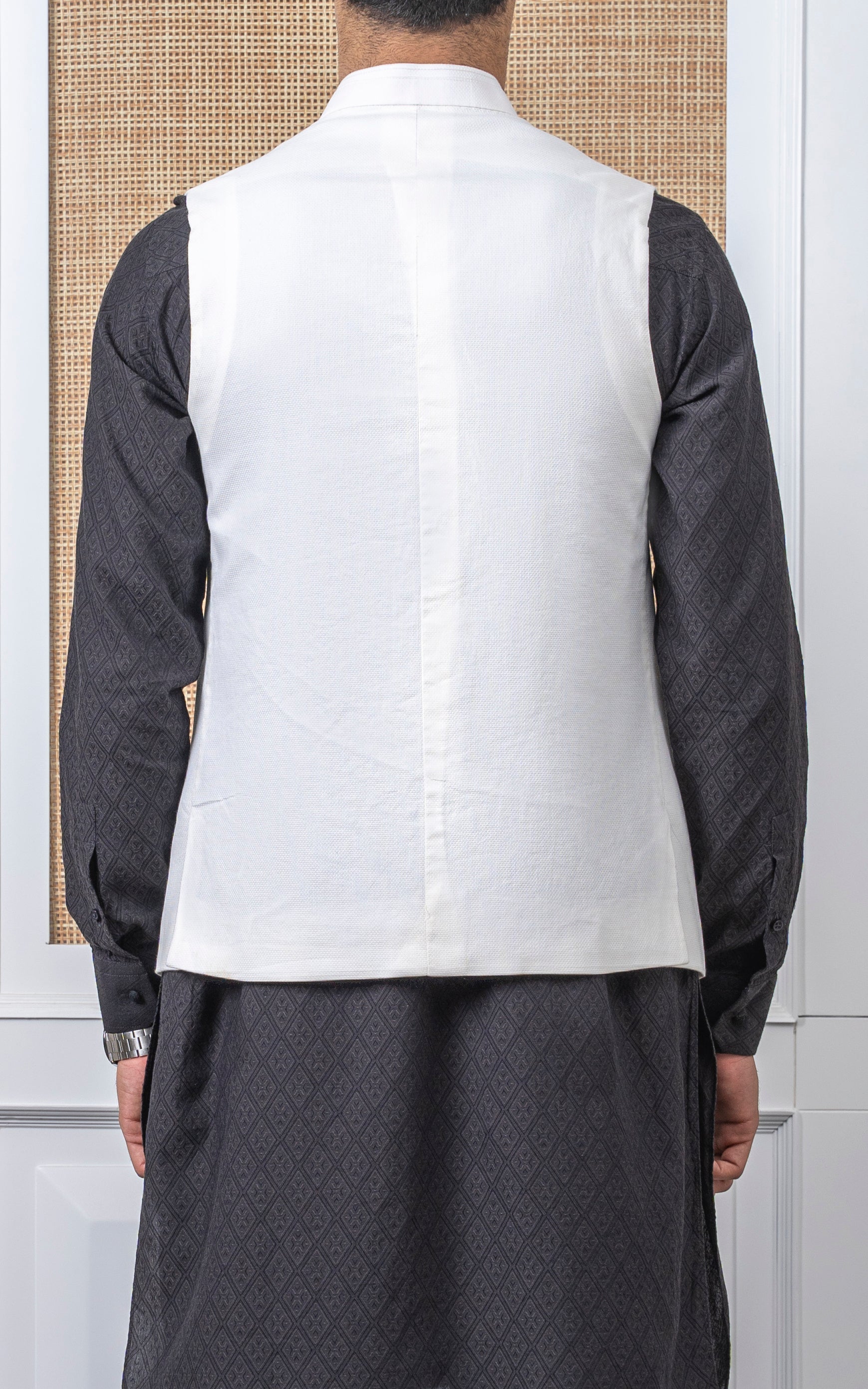 DOBBY TEXTURED W/C - PREMIUM COLLECTION  WHITE