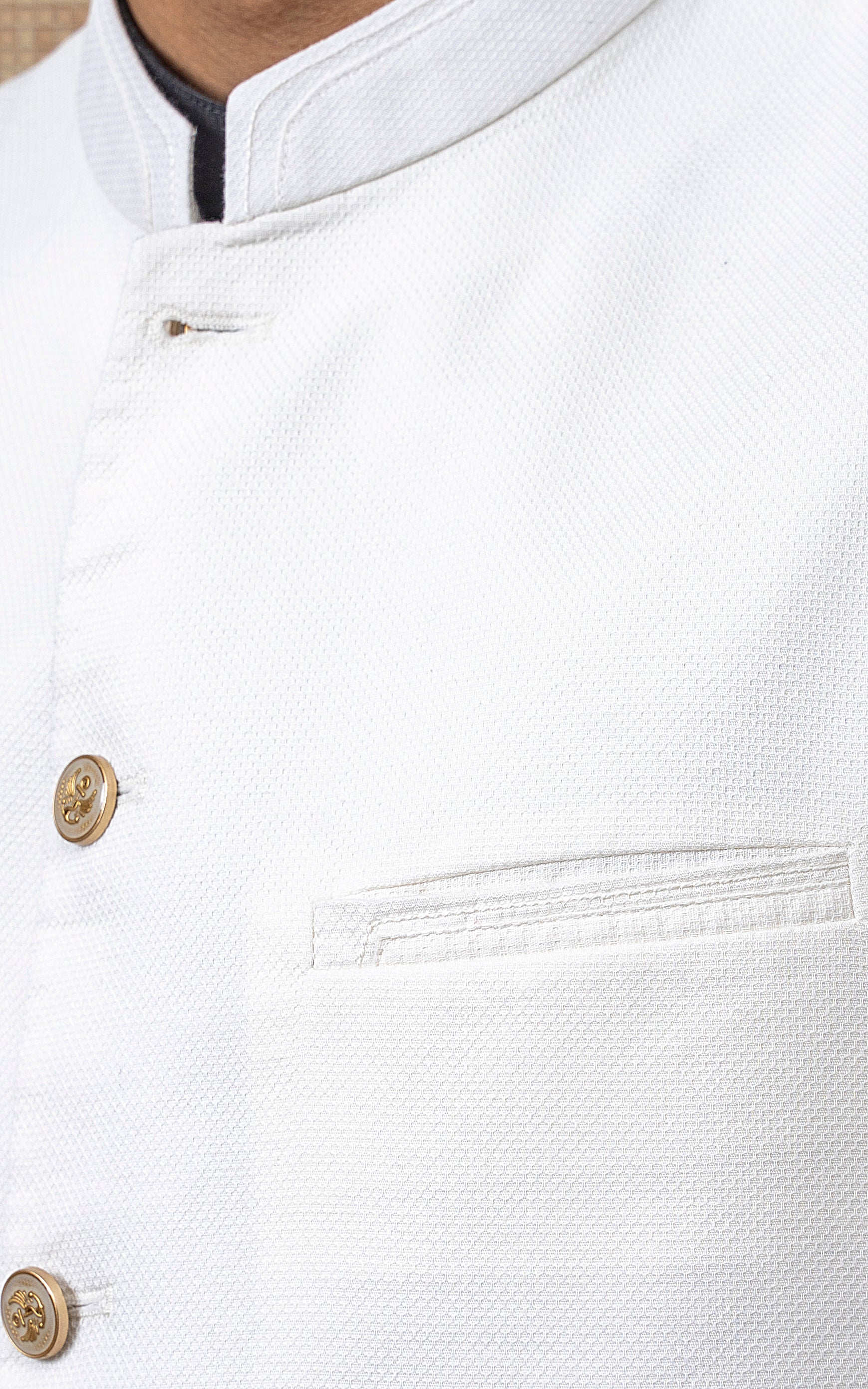 DOBBY TEXTURED W/C - PREMIUM COLLECTION  WHITE