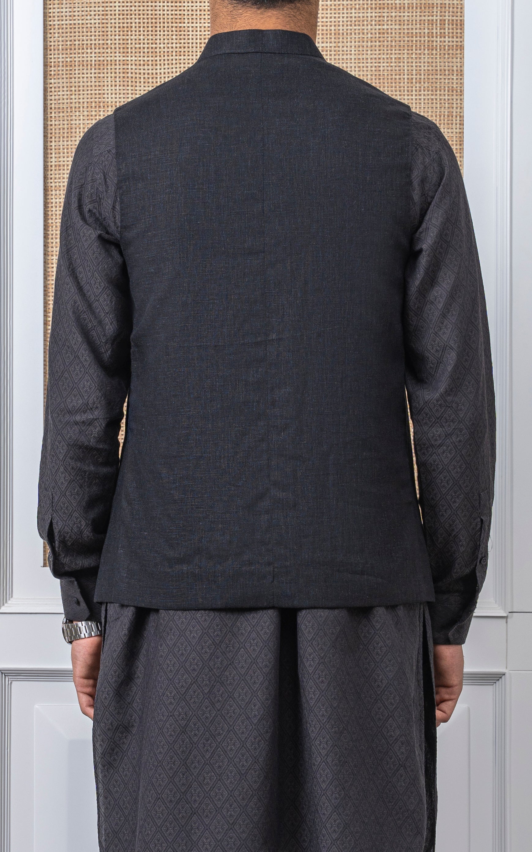 COTTON LINEN W/C - SIGNATURE COLLECTION BLACK