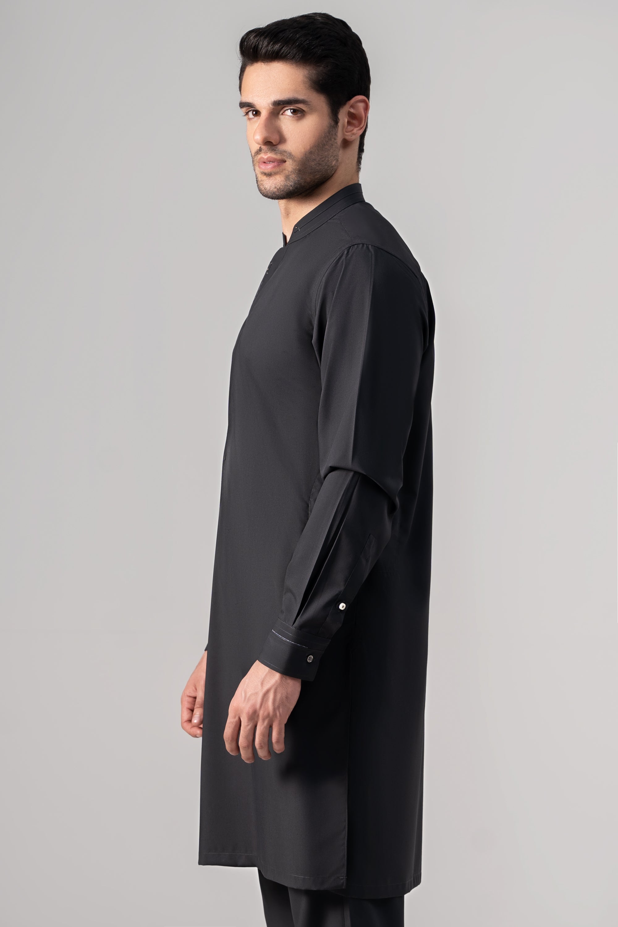 PREMIUM WASH & WEAR KURTA PAJAMA CHARCOAL GREY