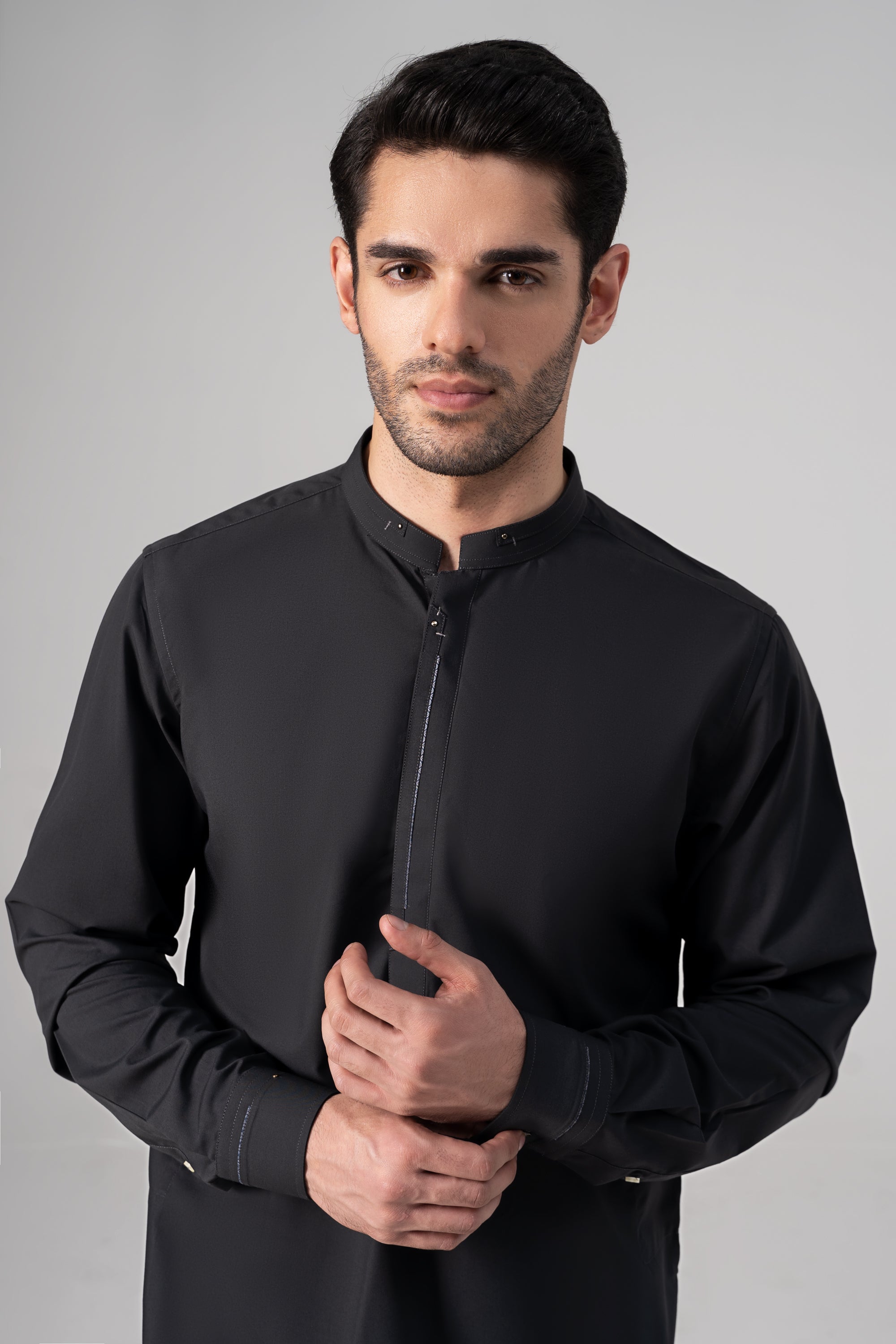 PREMIUM WASH & WEAR KURTA PAJAMA CHARCOAL GREY