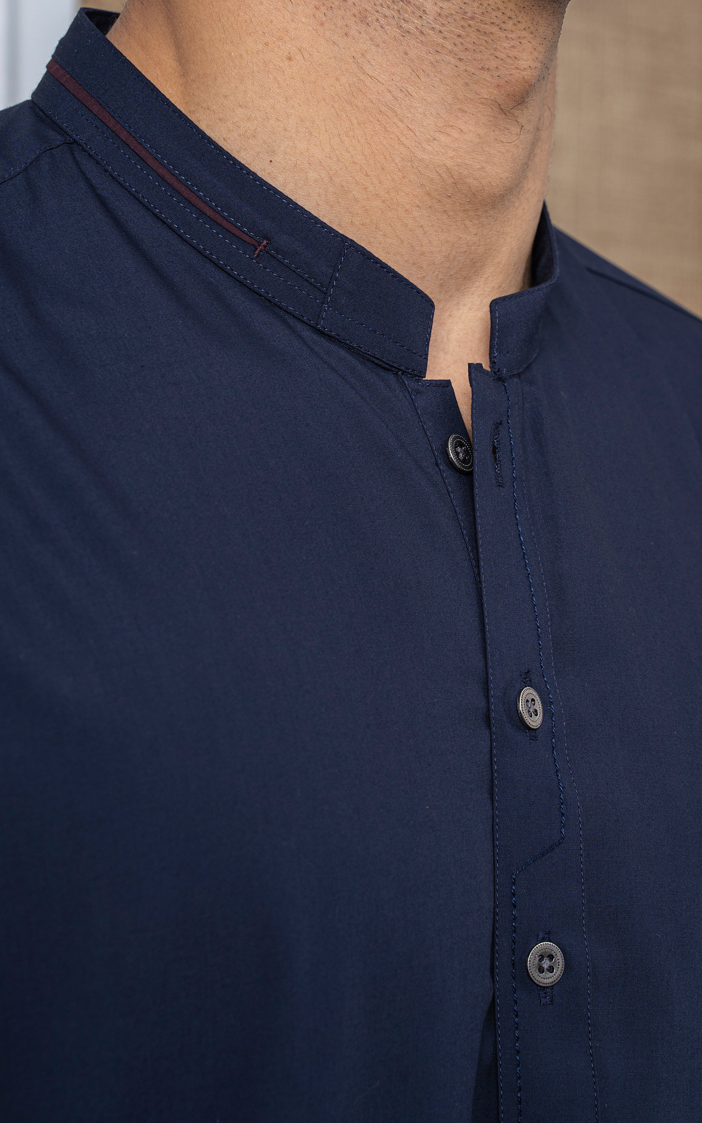 BLENDED KURTA PAJAMA - PREMIUM COLLECTION NAVY