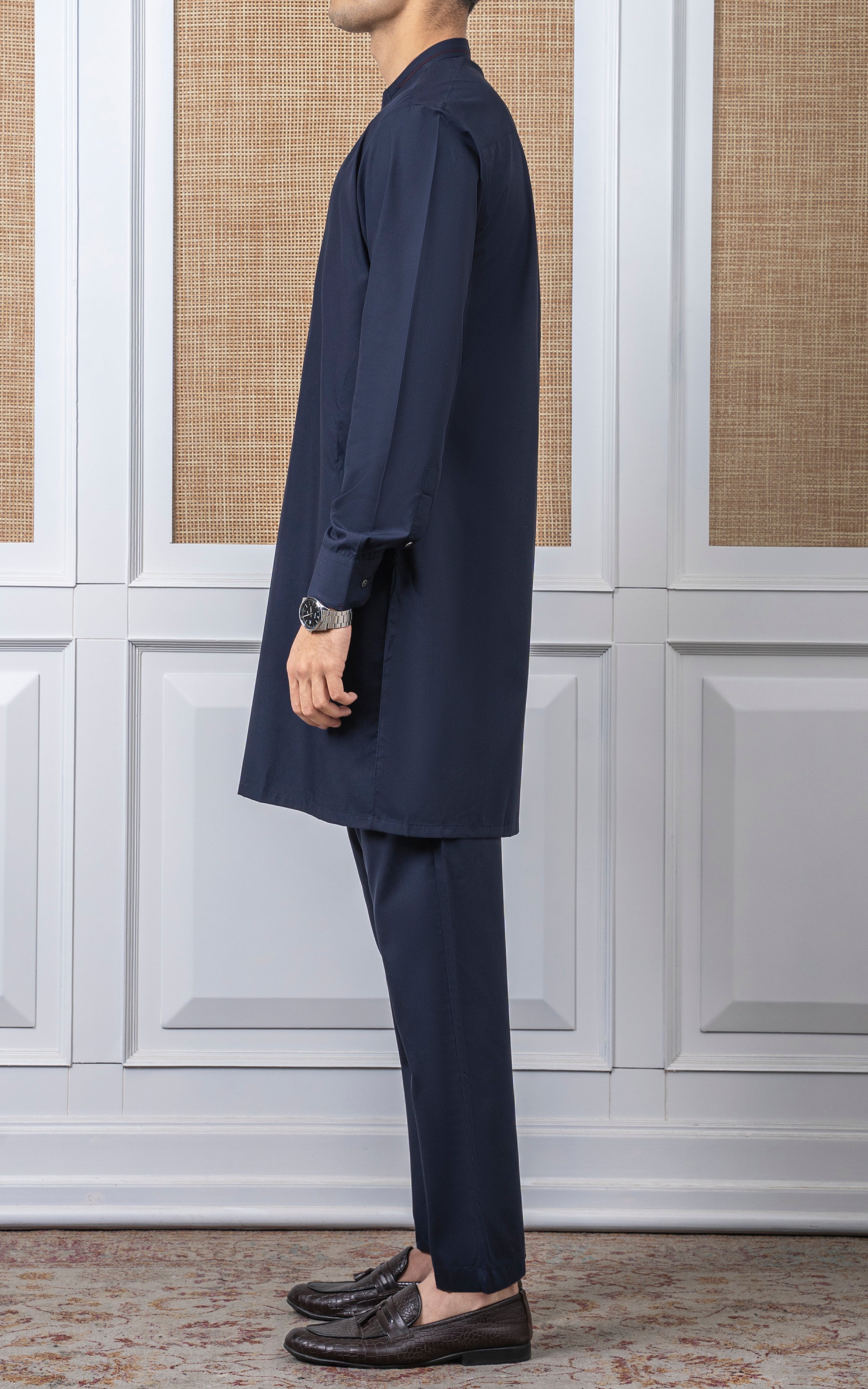 BLENDED KURTA PAJAMA - PREMIUM COLLECTION NAVY