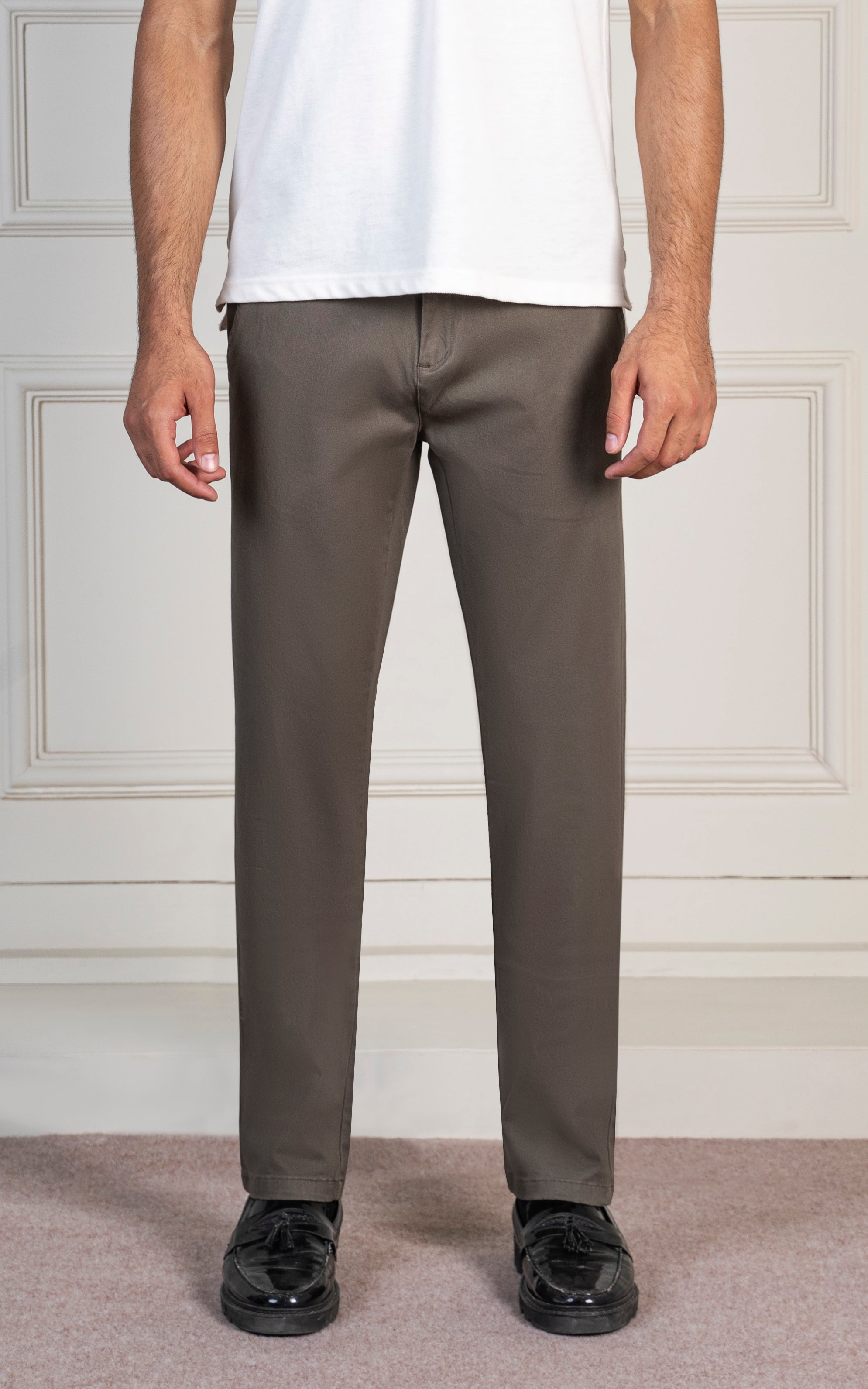 TWILL SMART FIT PANT DARK OLIVE