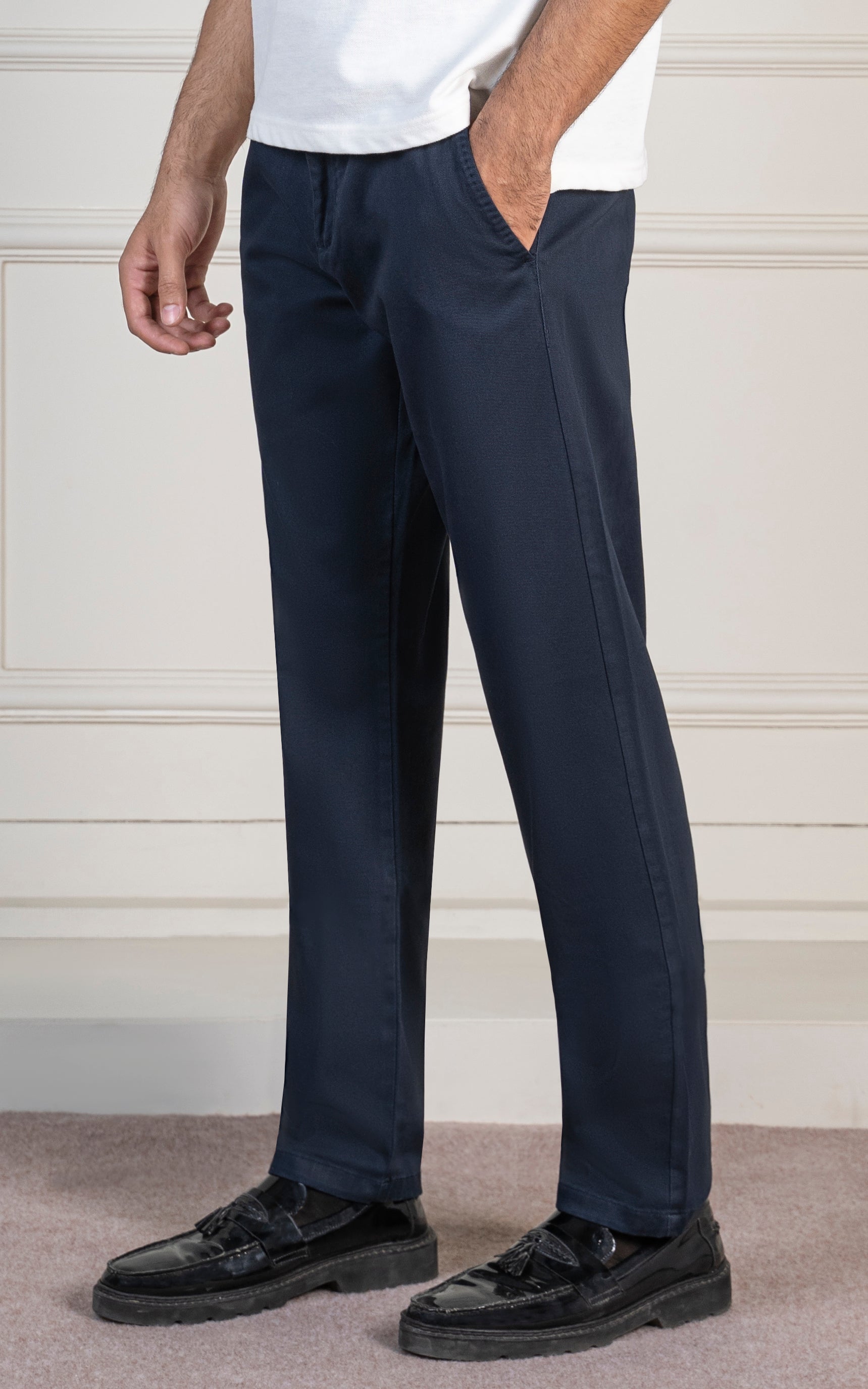 TWILL SMART FIT PANT NAVY