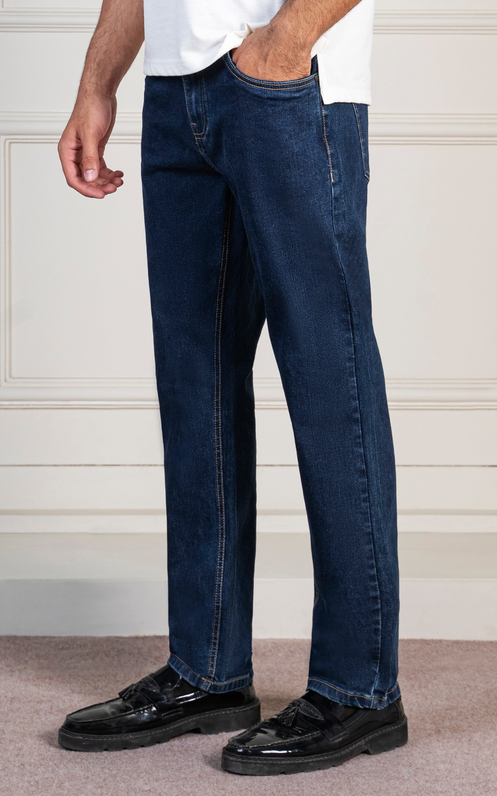 REGULAR STRAIGHT FIT JEAN DARK BLUE