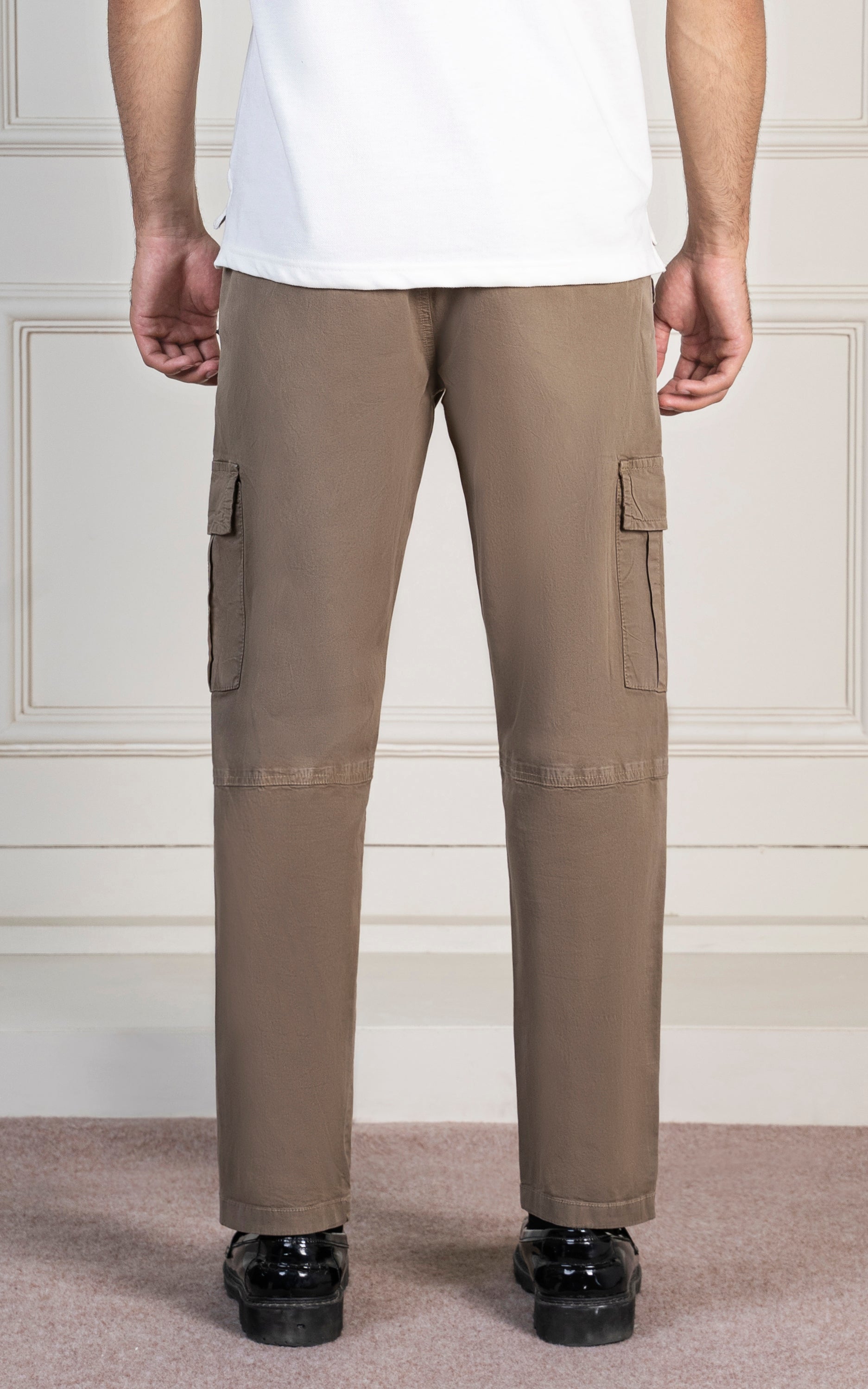 STRAIGHT FIT CARGO TROUSER KHAKI