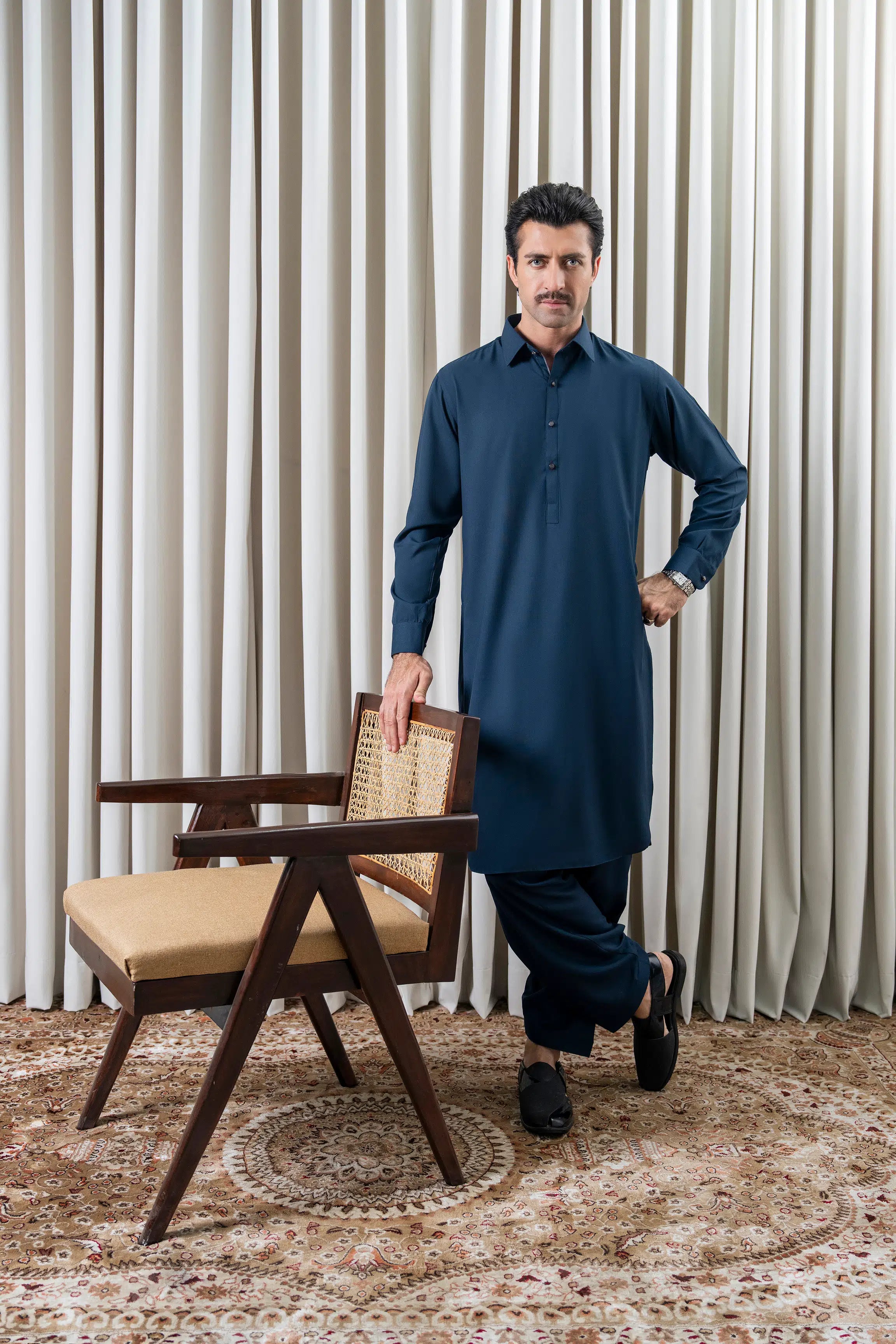 BLENDED KAMEEZ SHALWAR - SIGNATURE COLLECTION TEAL
