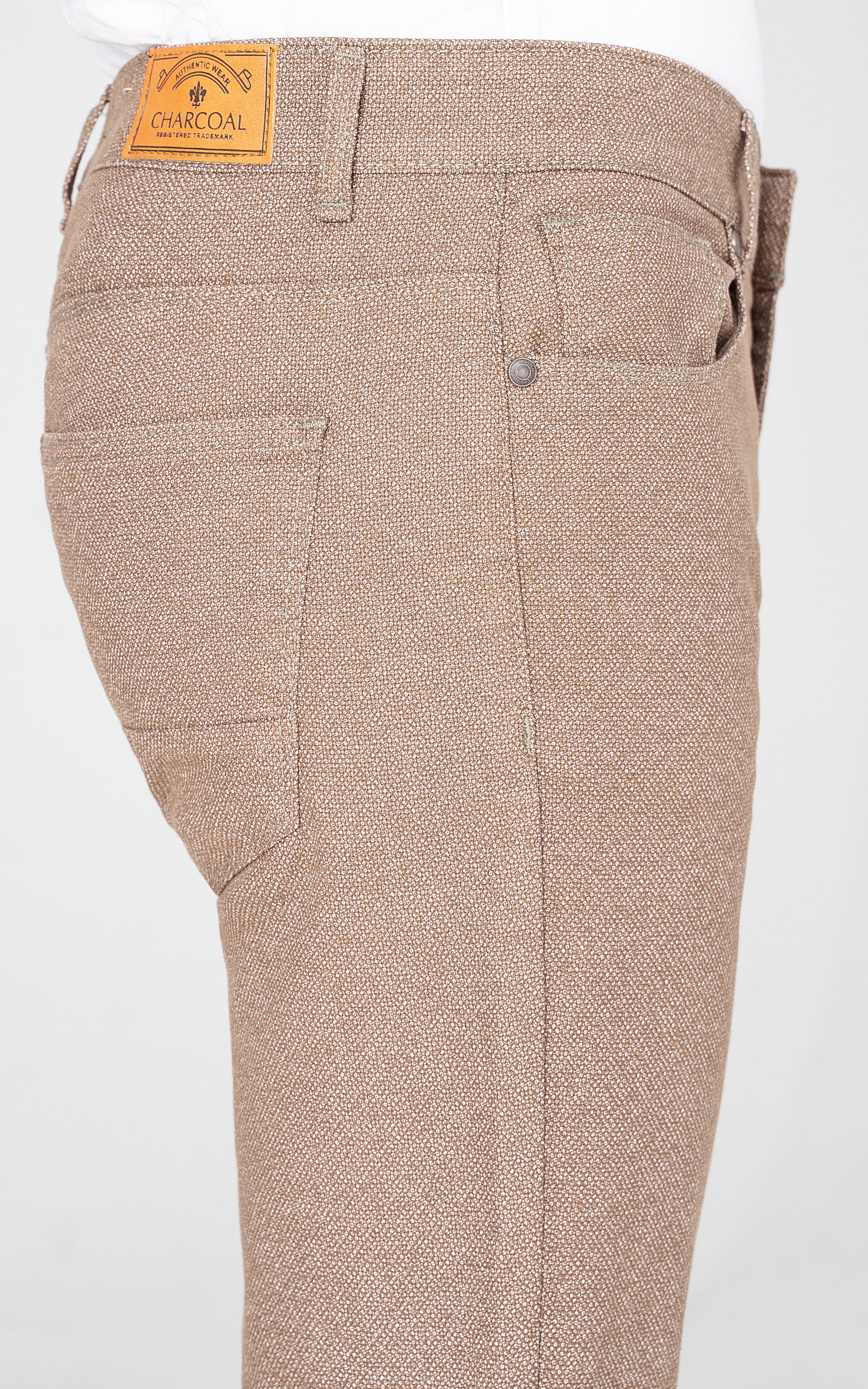 MELANGE 5-POCKET PANT LIGHT KHAKI