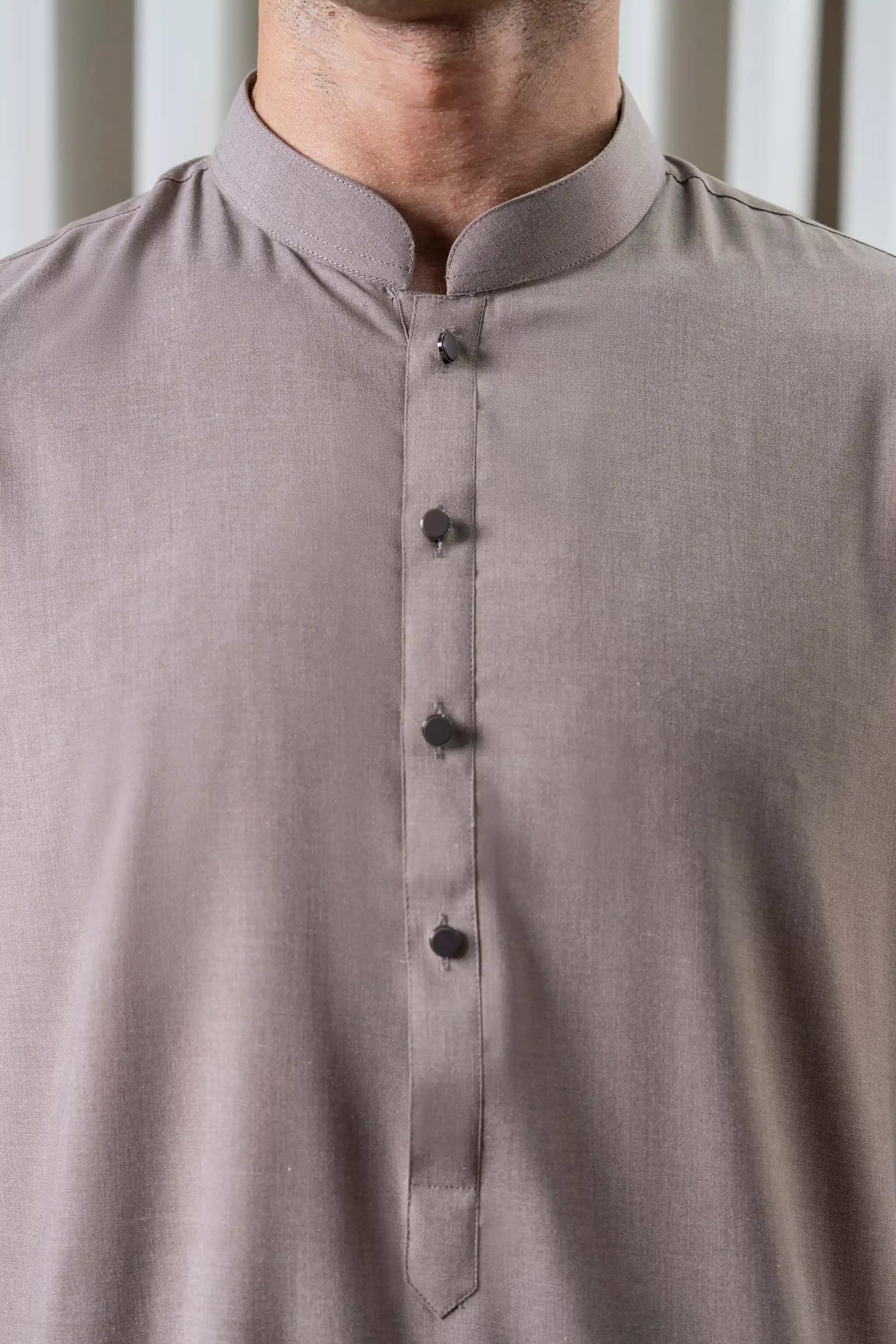 BLENDED MELANGE KAMEEZ SHALWAR - CLASSIC COLLECTION MID BROWN