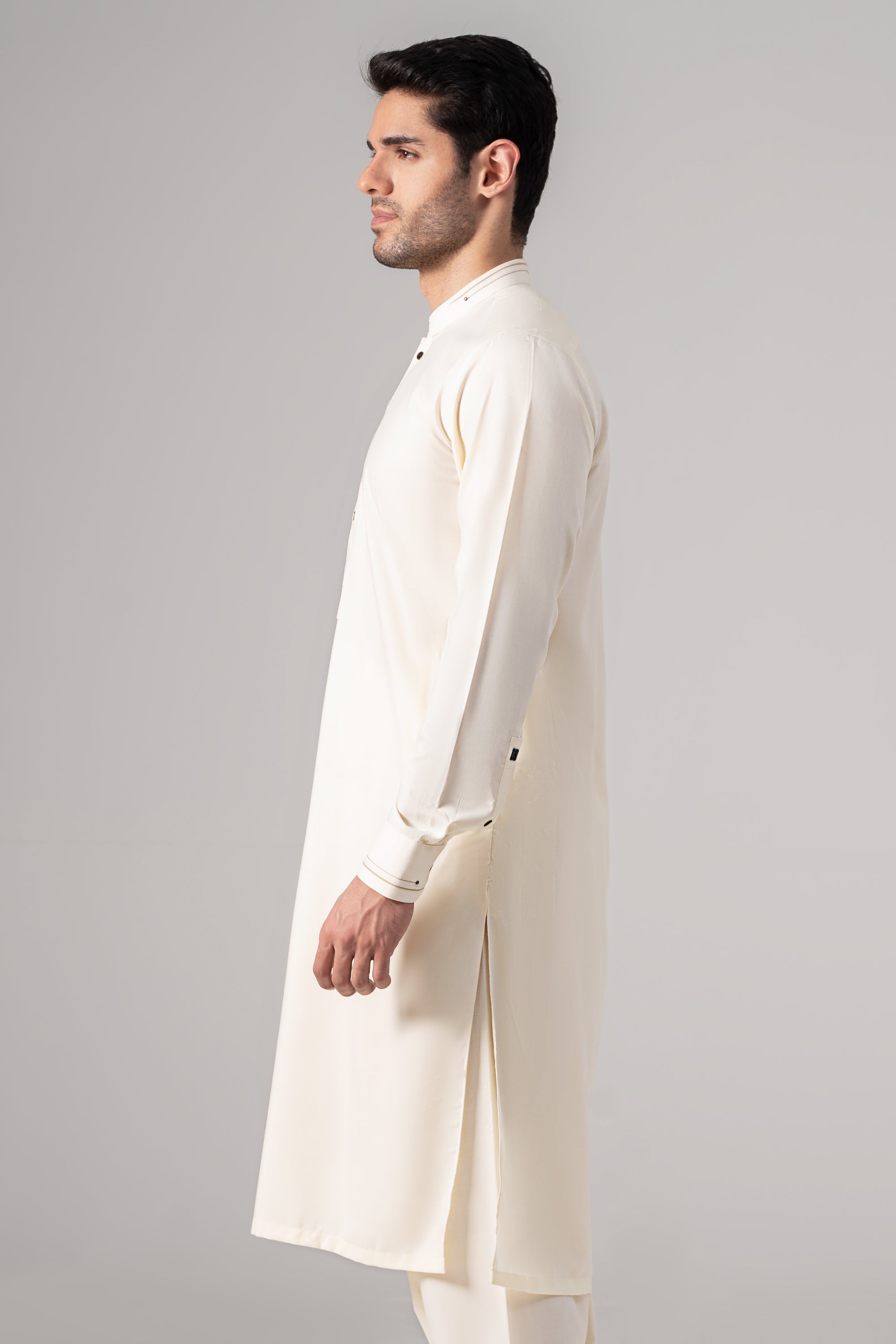 Wash & Wear Kameez Shalwar - PREMIUM COLLECTION CREAM