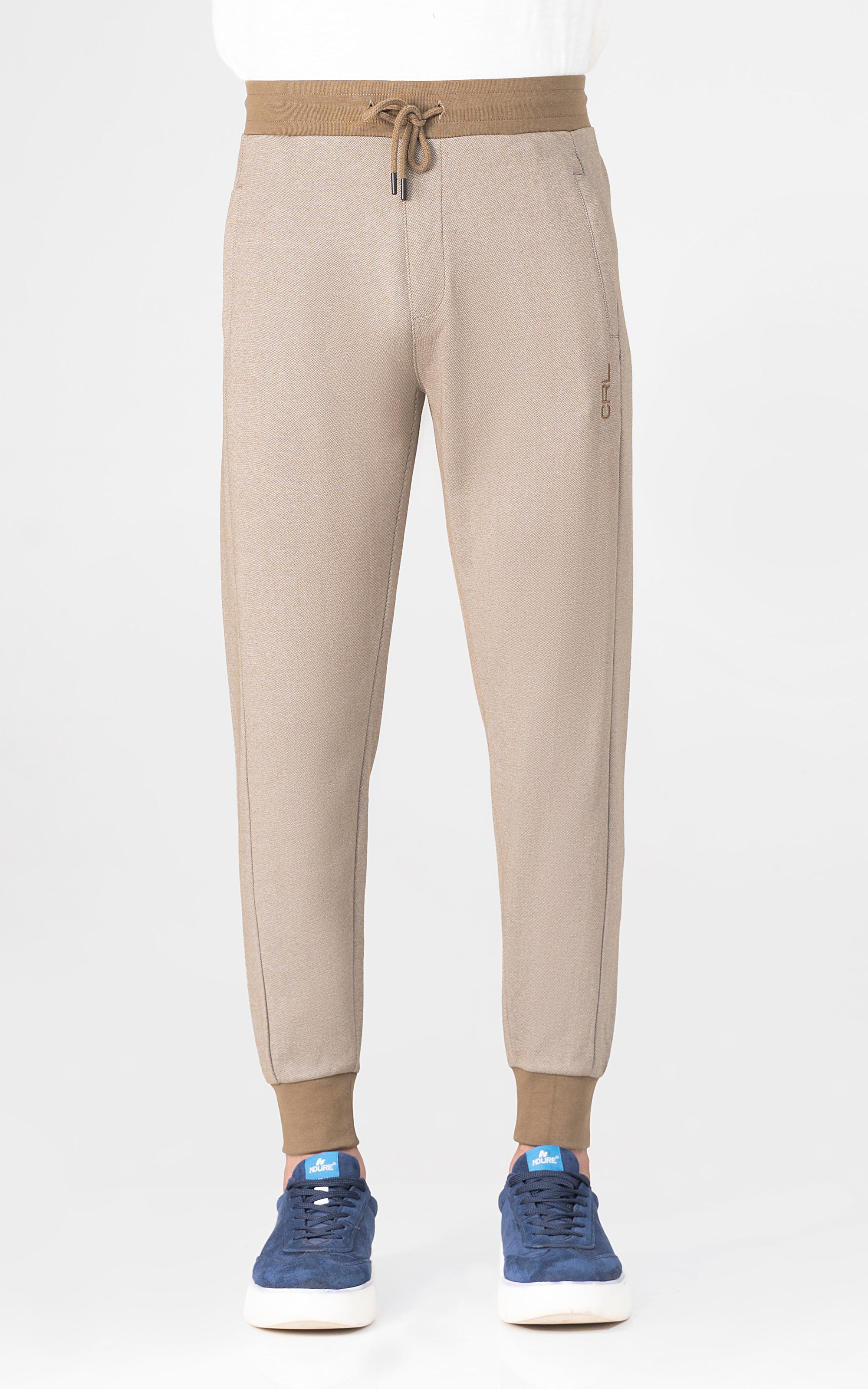 INTERLOCK JOGGER TROUSER KHAKI MELANGE