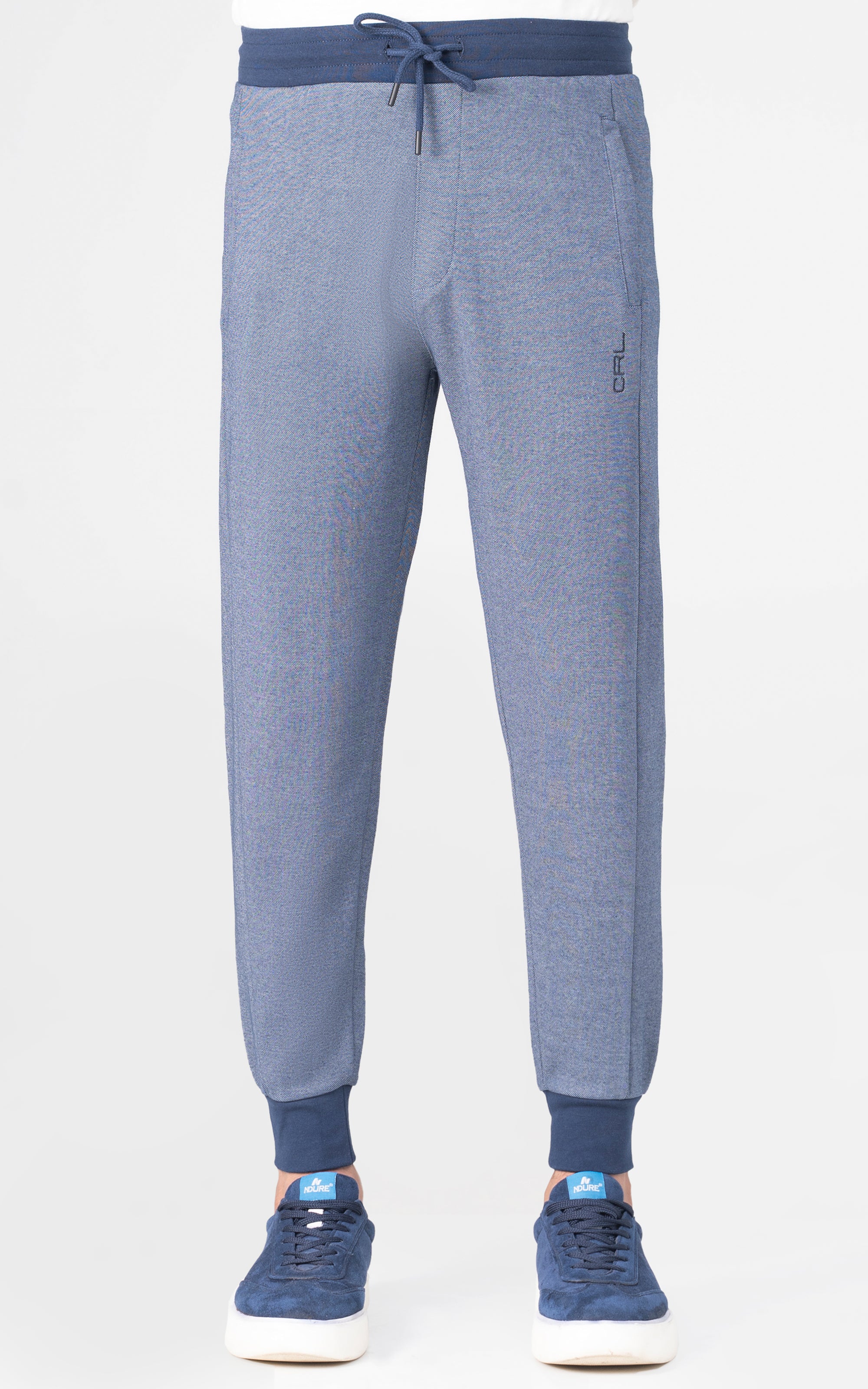 INTERLOCK JOGGER TROUSER NAVY MELANGE