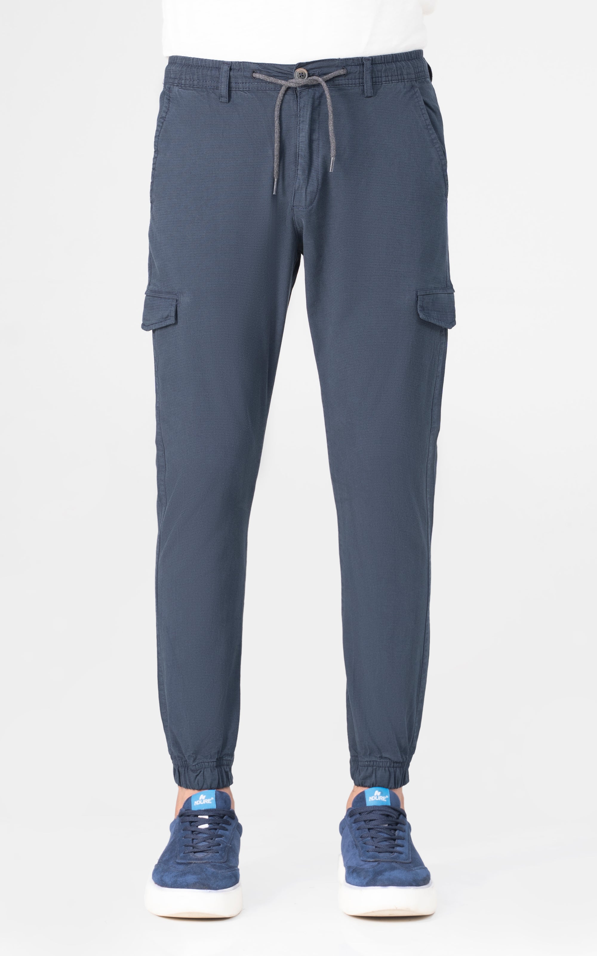 CARGO TEXTURED TROUSER NAVY