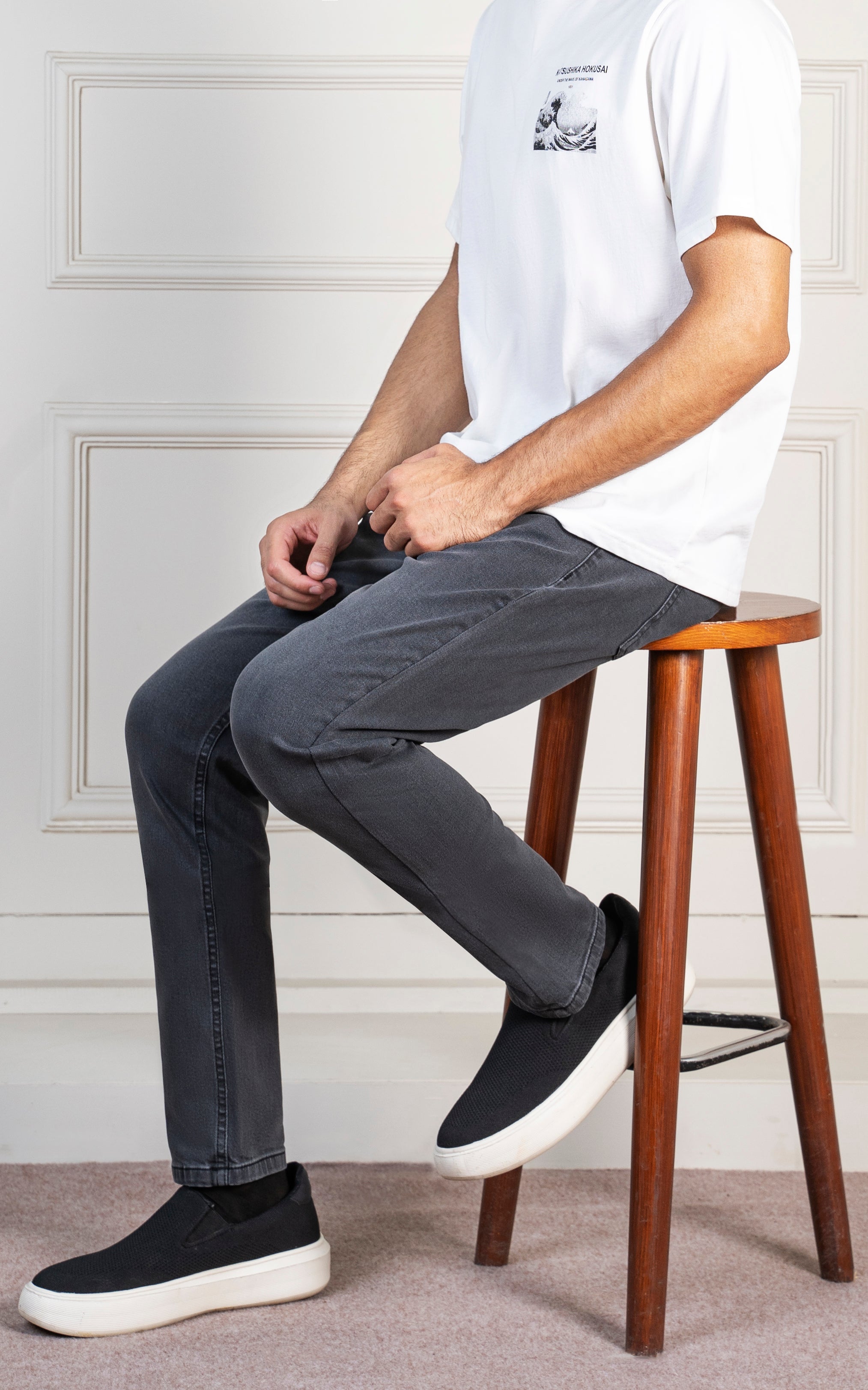 SLIM FIT JEAN GREY