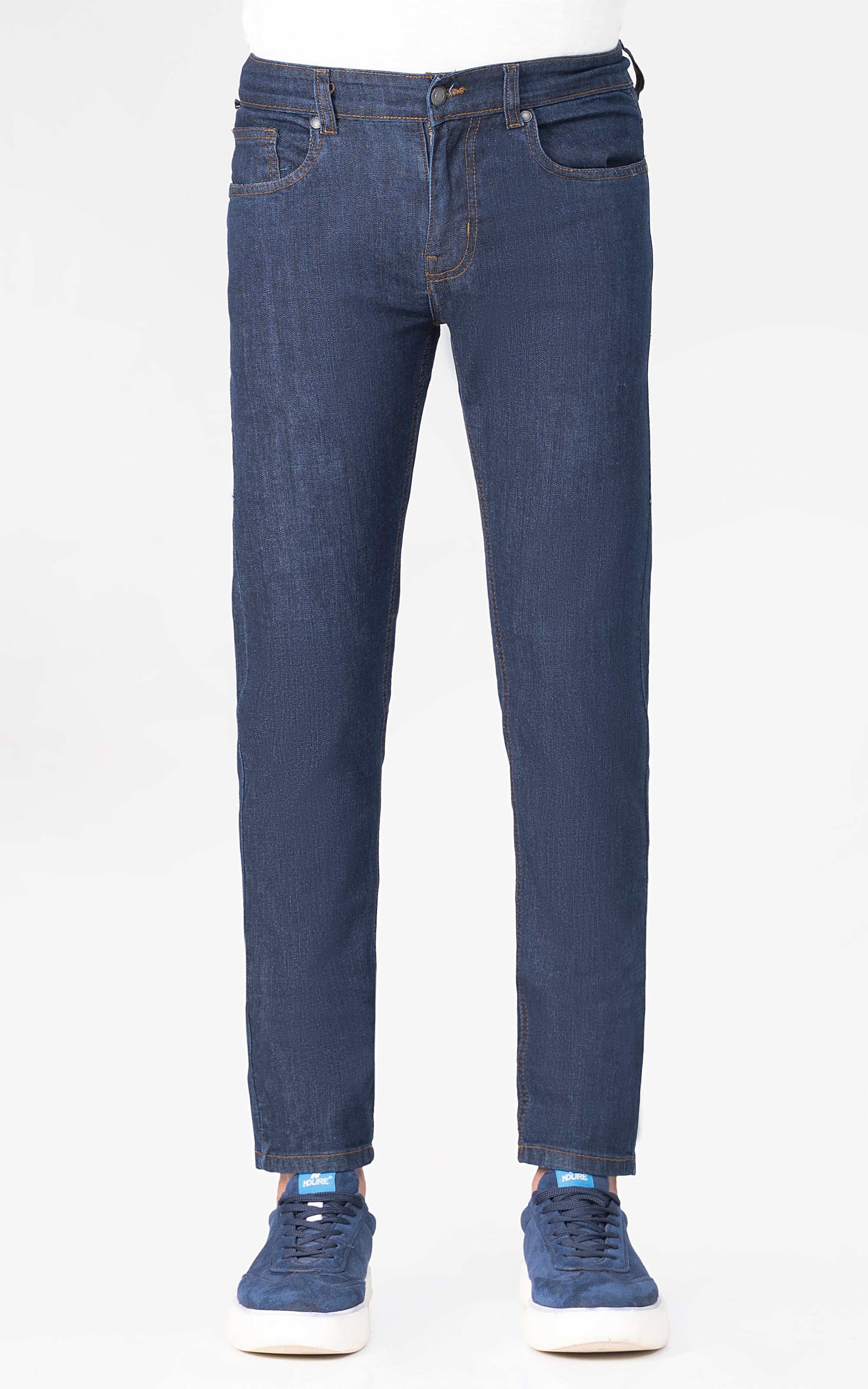 SLIM LEG DENIM  JEANS DARK BLUE