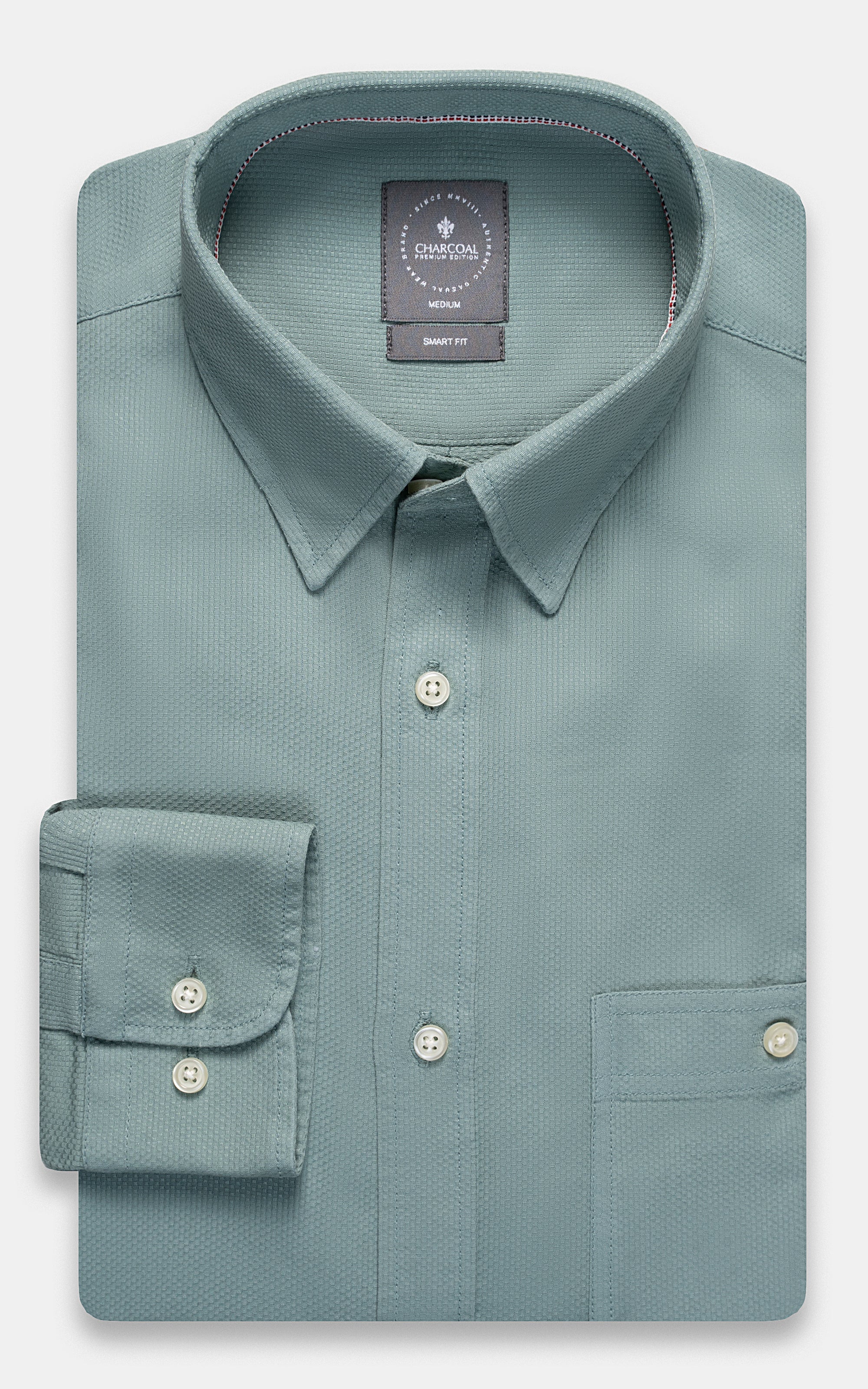 SEMI CASUAL SHIRT GREEN