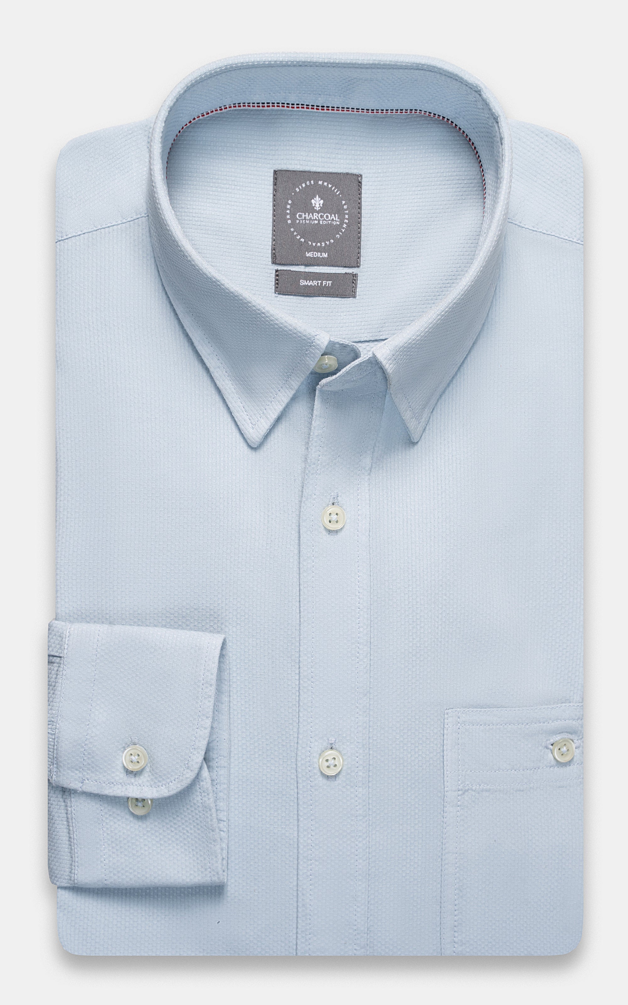 SEMI CASUAL SHIRT LIGHT SKY