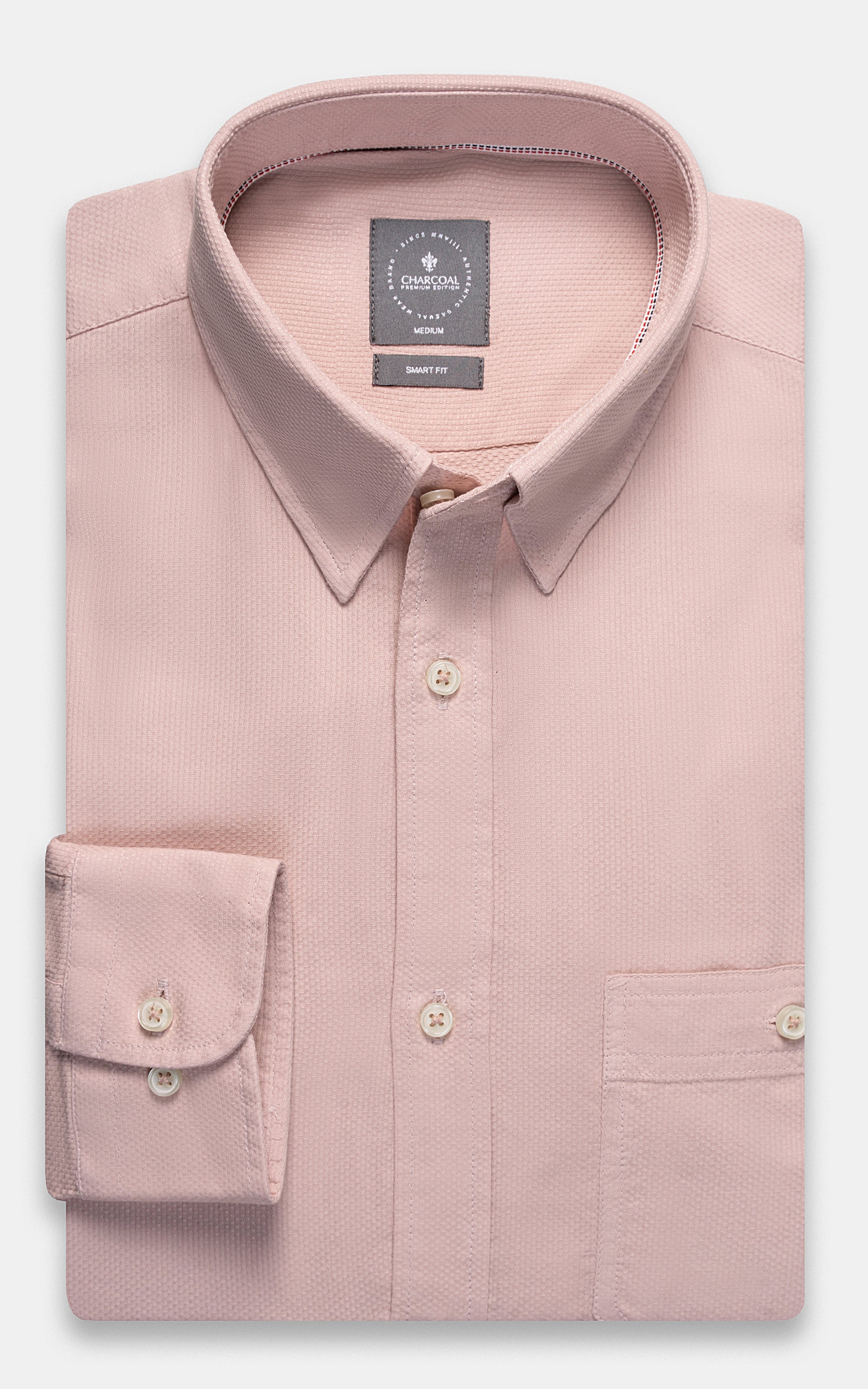 Shop Semi Casual Shirt Light Pink for Men Online
