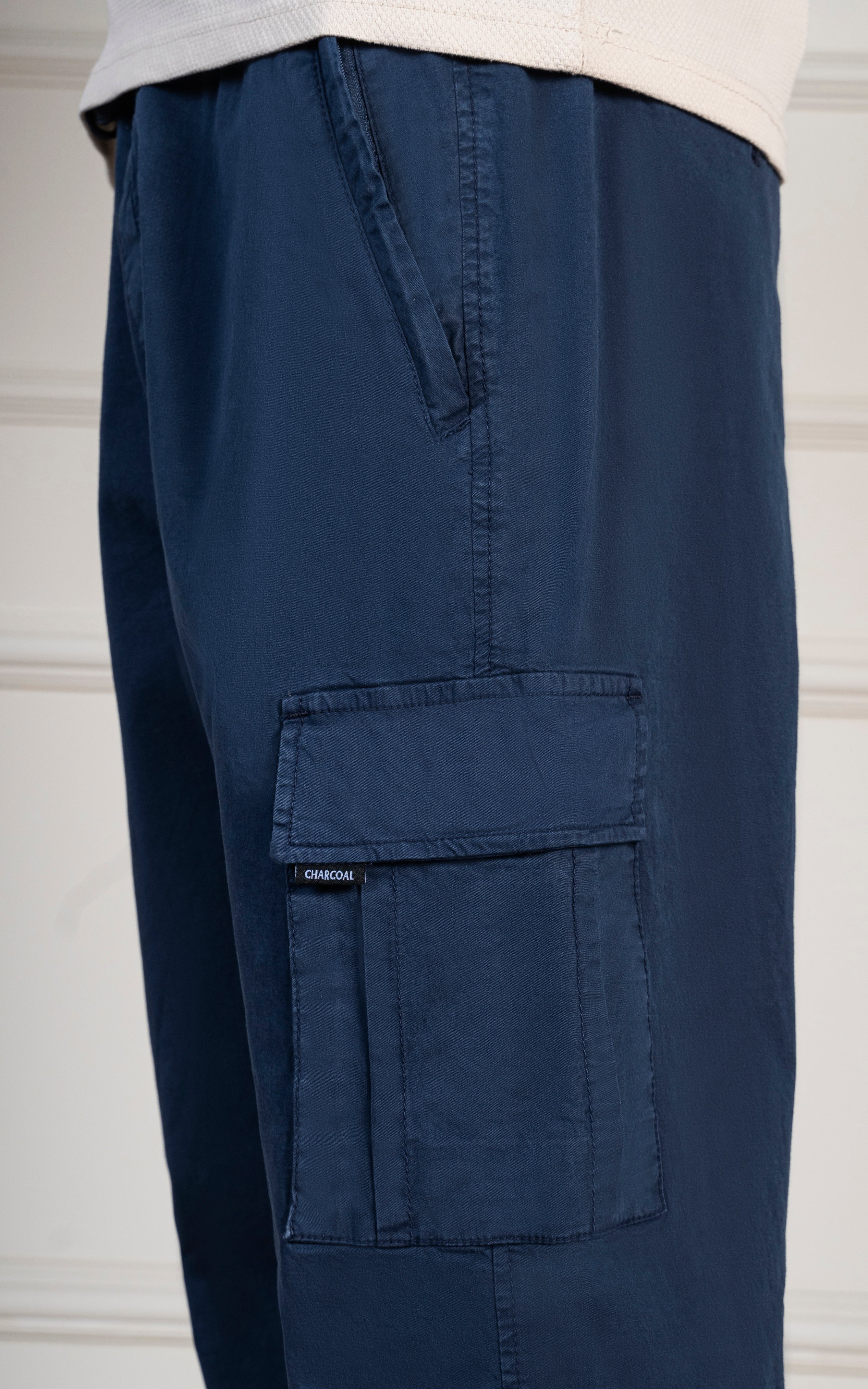STRAIGHT FIT CARGO TROUSER NAVY