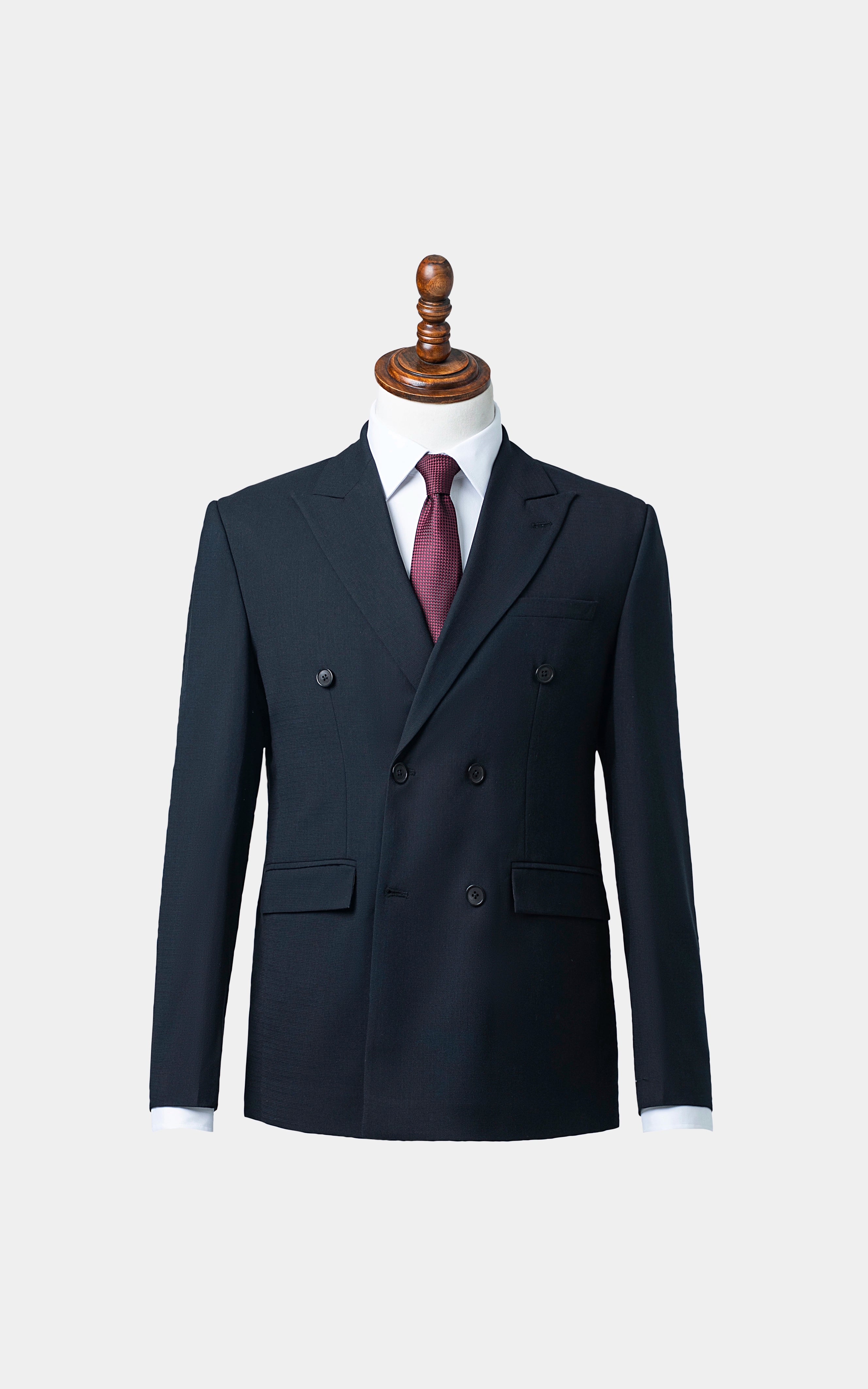 Two-Piece Double Breasted Suit Black